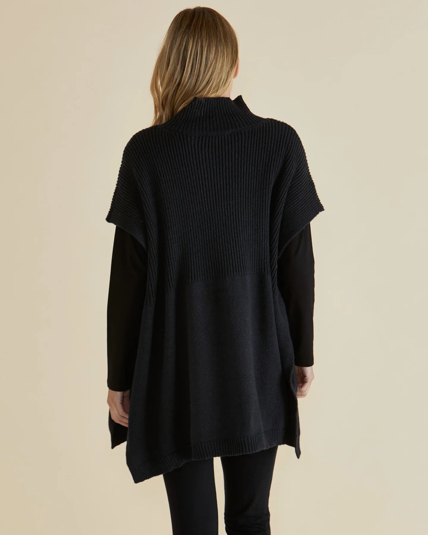 Betty Basics Paige Poncho - Black