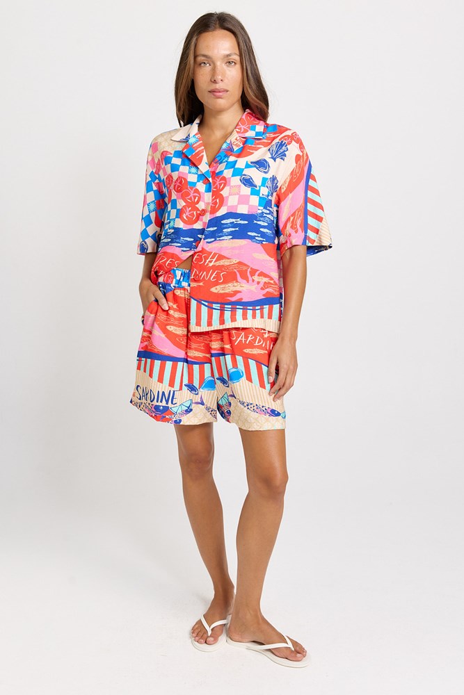 Betty Basics Copacabana Short - Mediterranean Print
