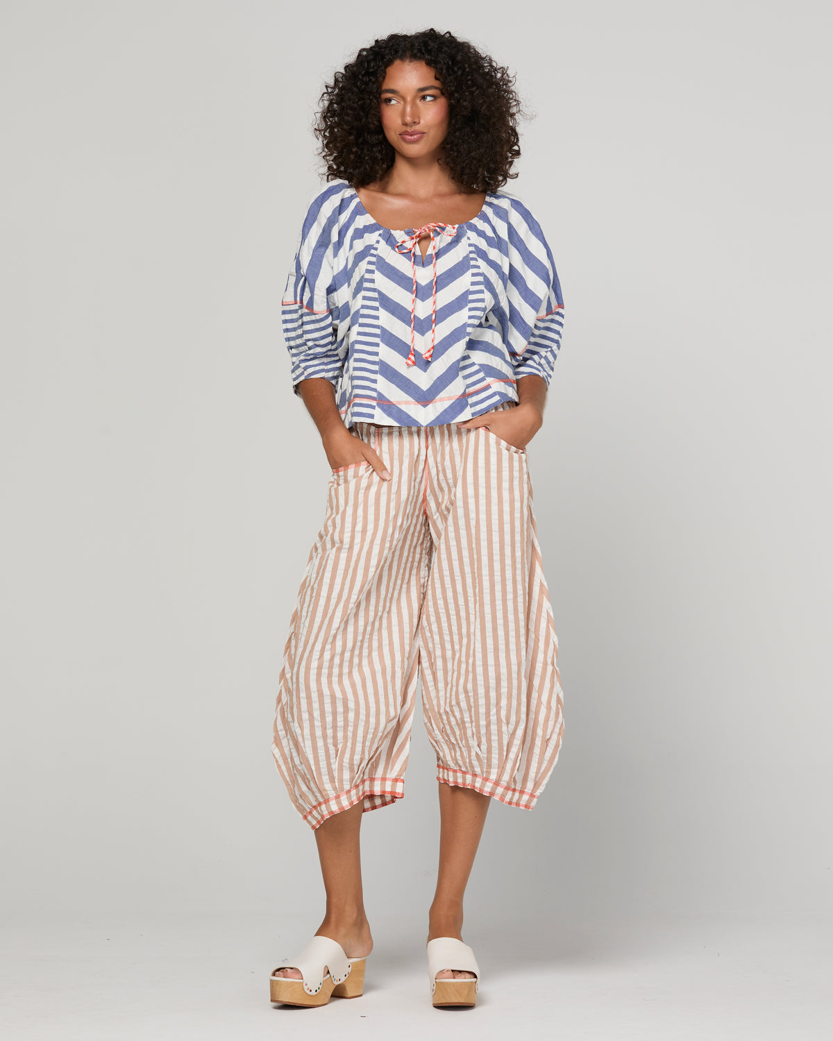 Boom Shankar Lucia Top - Ocean Stripe
