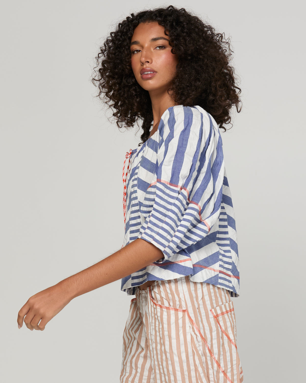 Boom Shankar Lucia Top - Ocean Stripe