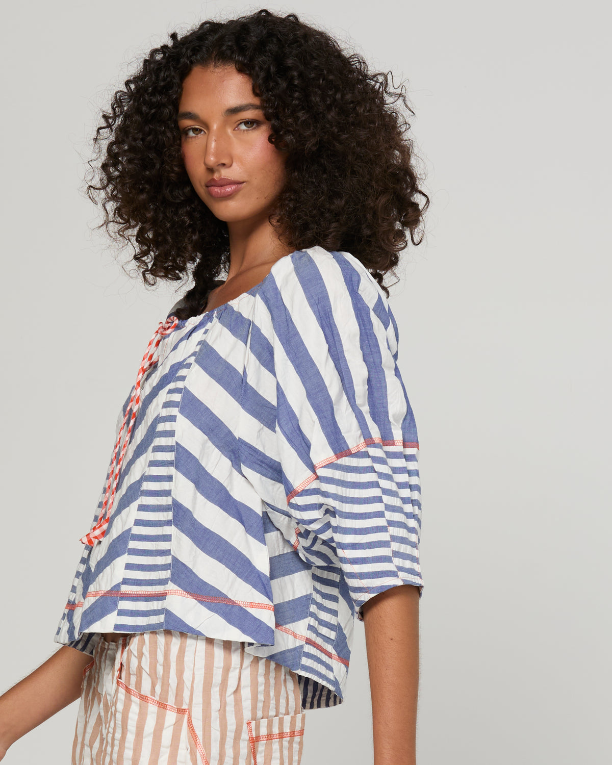 Boom Shankar Lucia Top - Ocean Stripe