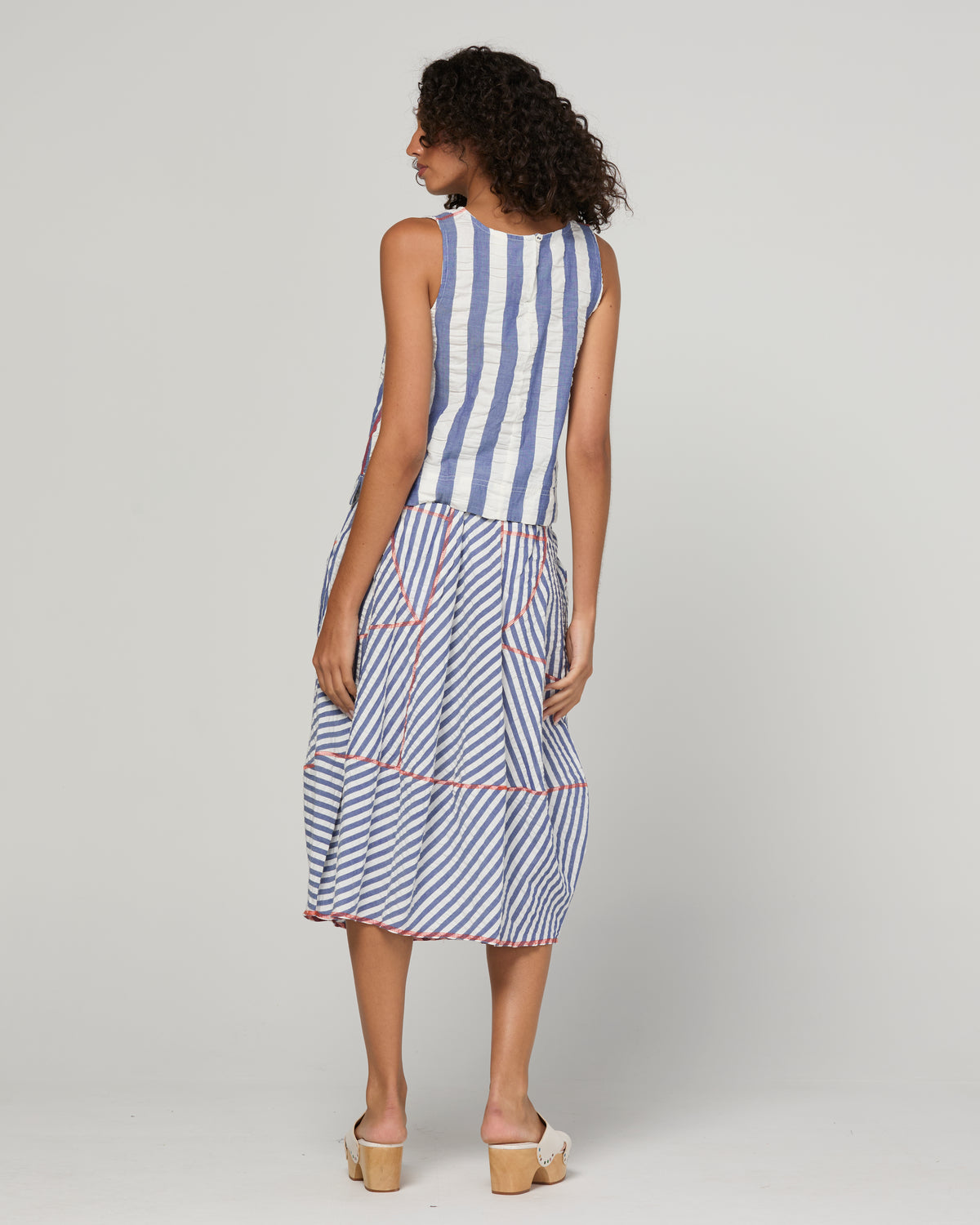 Boom Shankar Guru Skirt - Ocean Stripe