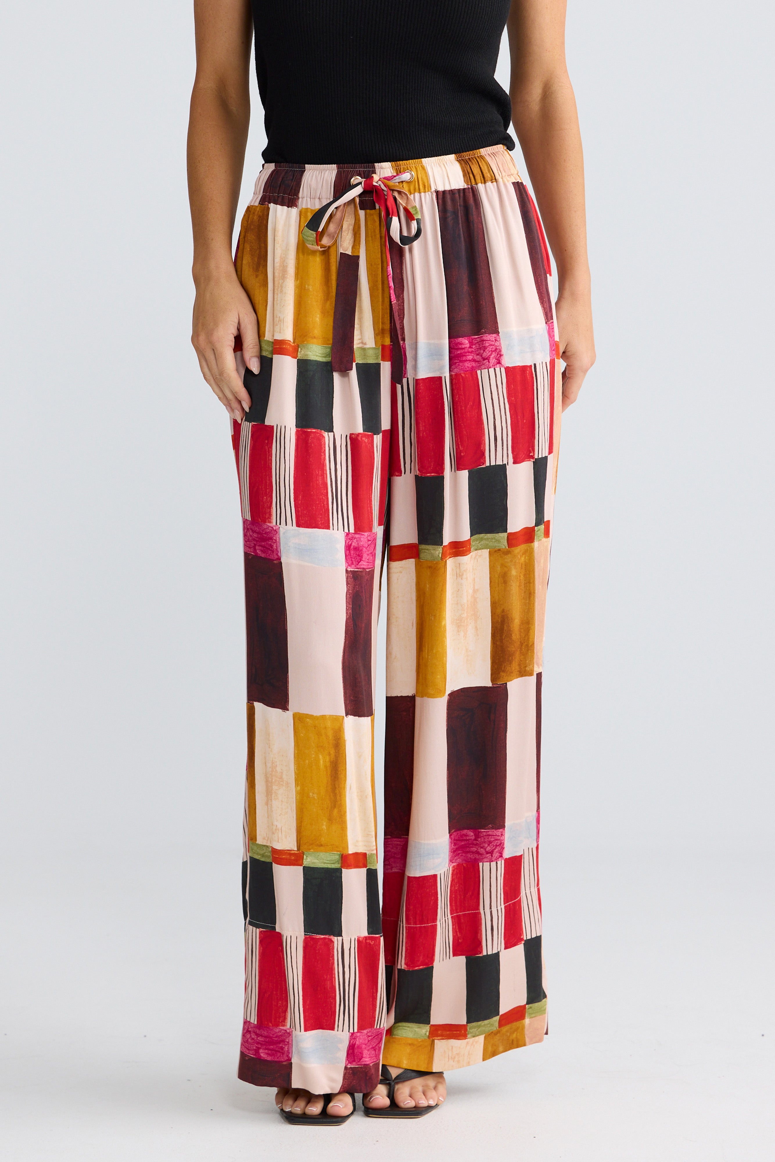 Brave & True Astrid Pant - Painterly Geo