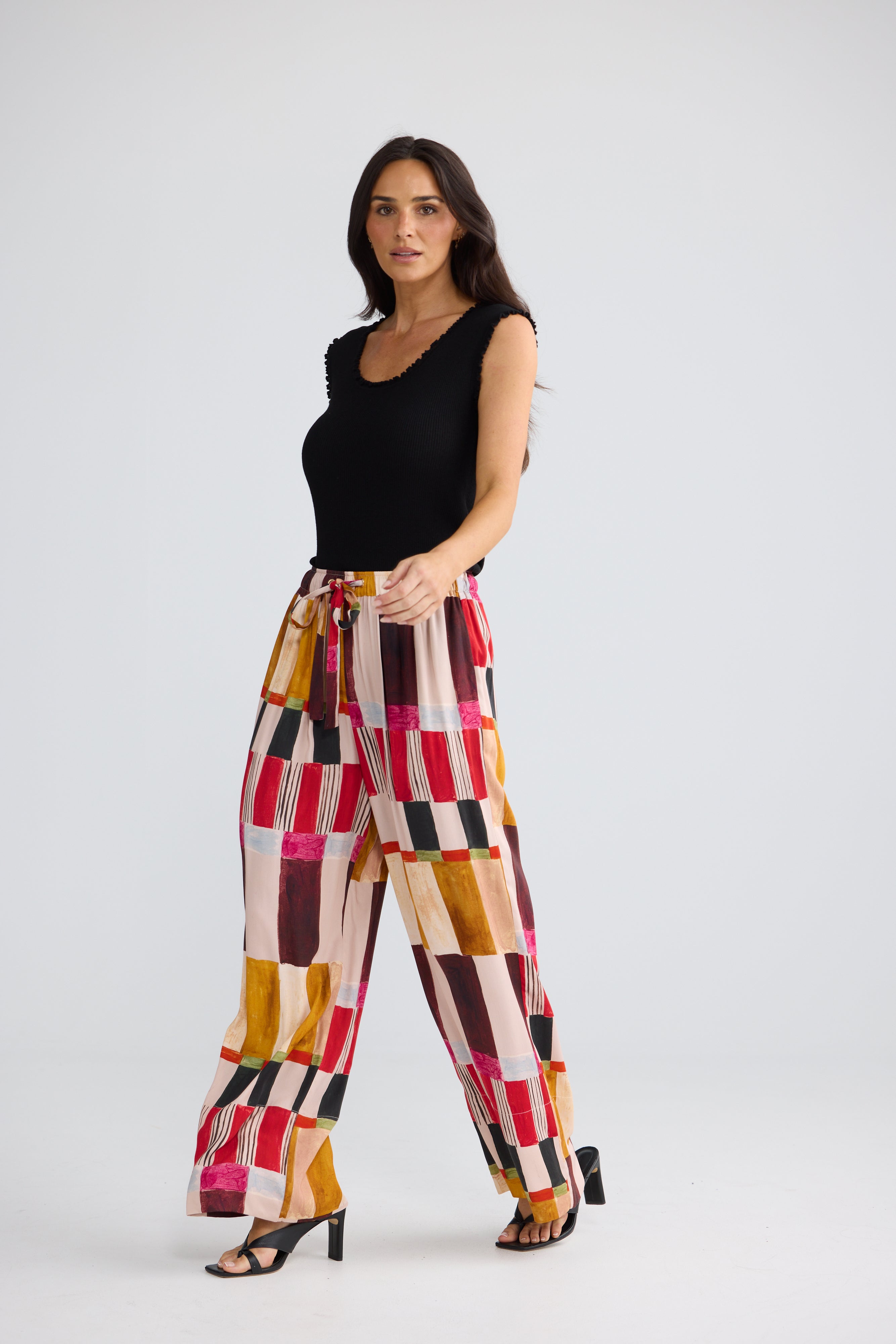Brave & True Astrid Pant - Painterly Geo