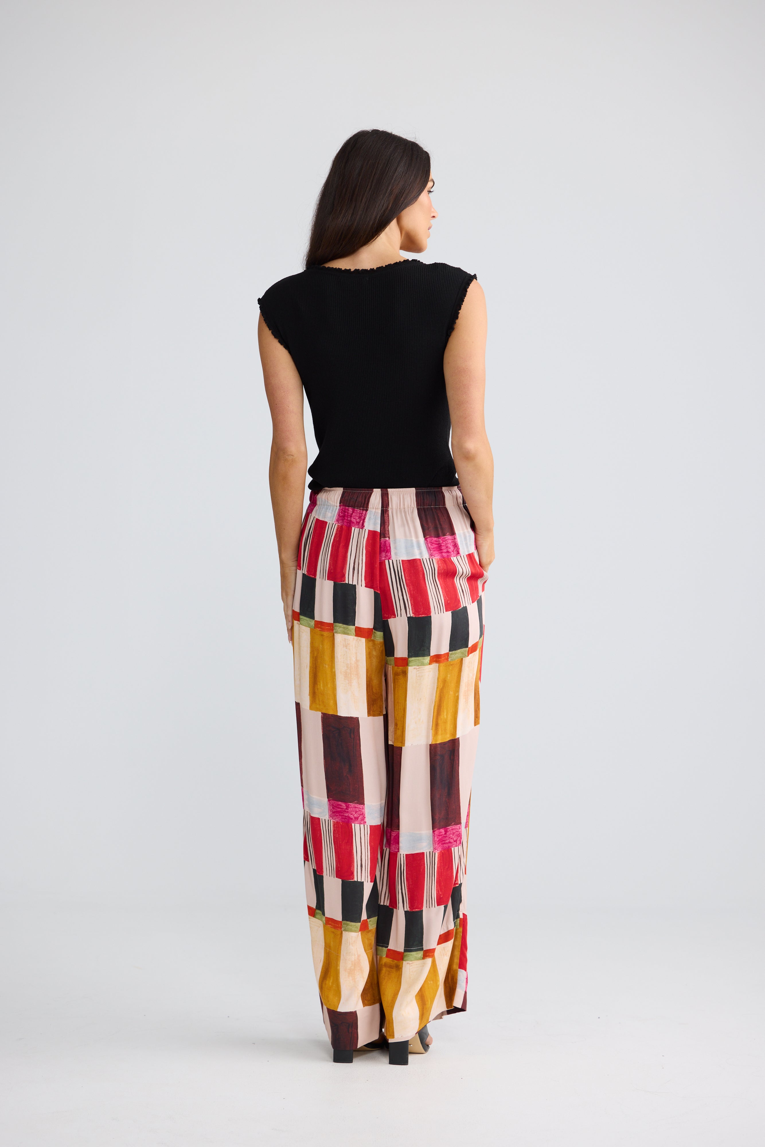 Brave & True Astrid Pant - Painterly Geo