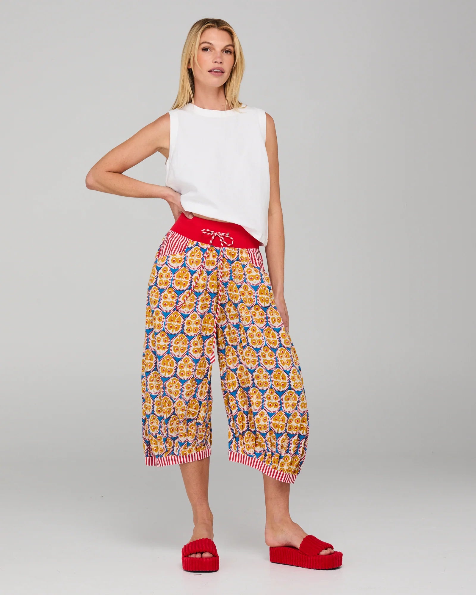 Boom Shankar Cuba Guru Pant - Emilia Blue