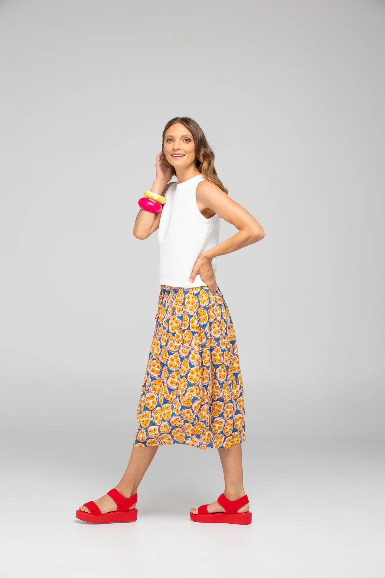 Boom Shankar Guru Skirt - Emilia Blue