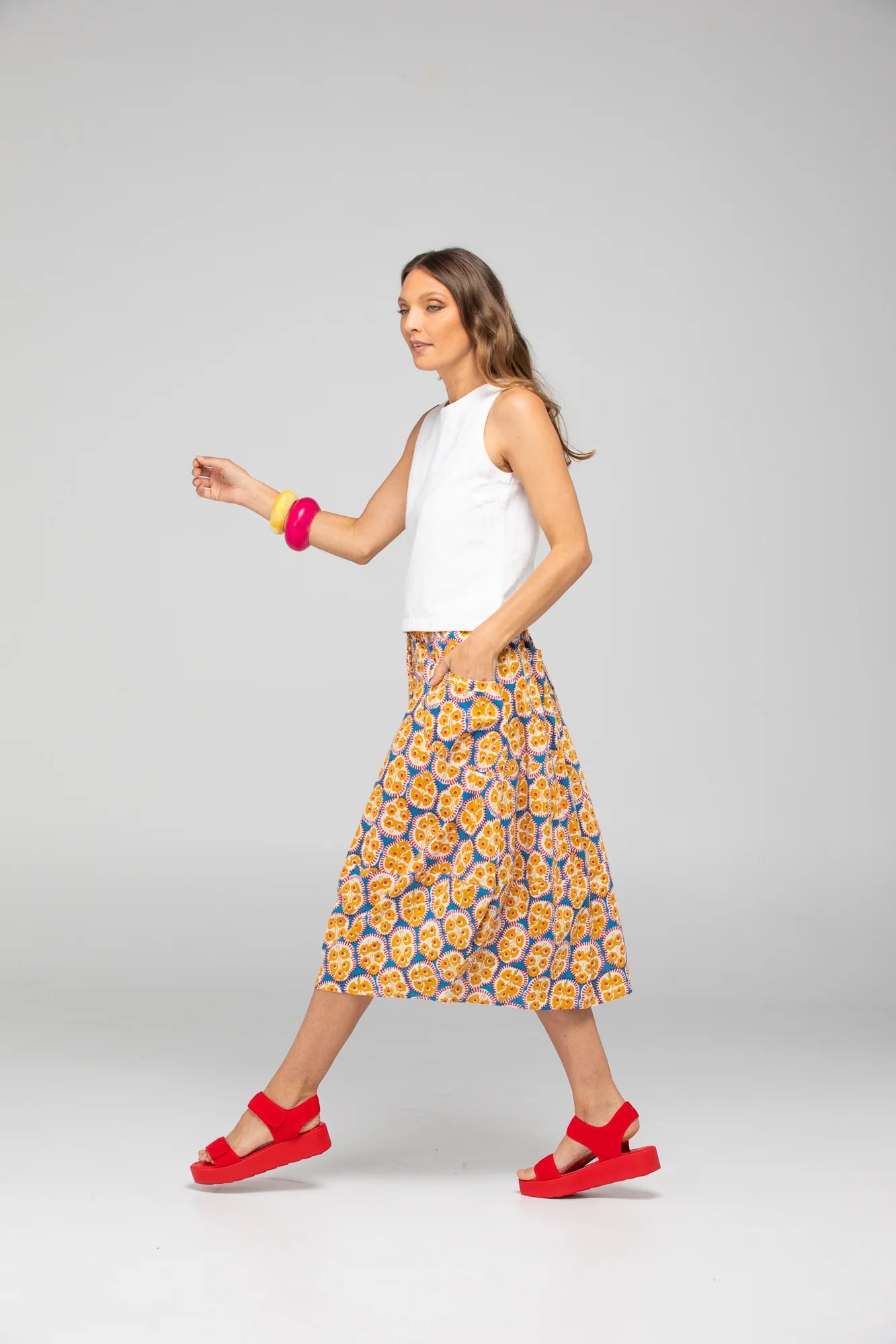 Boom Shankar Guru Skirt - Emilia Blue