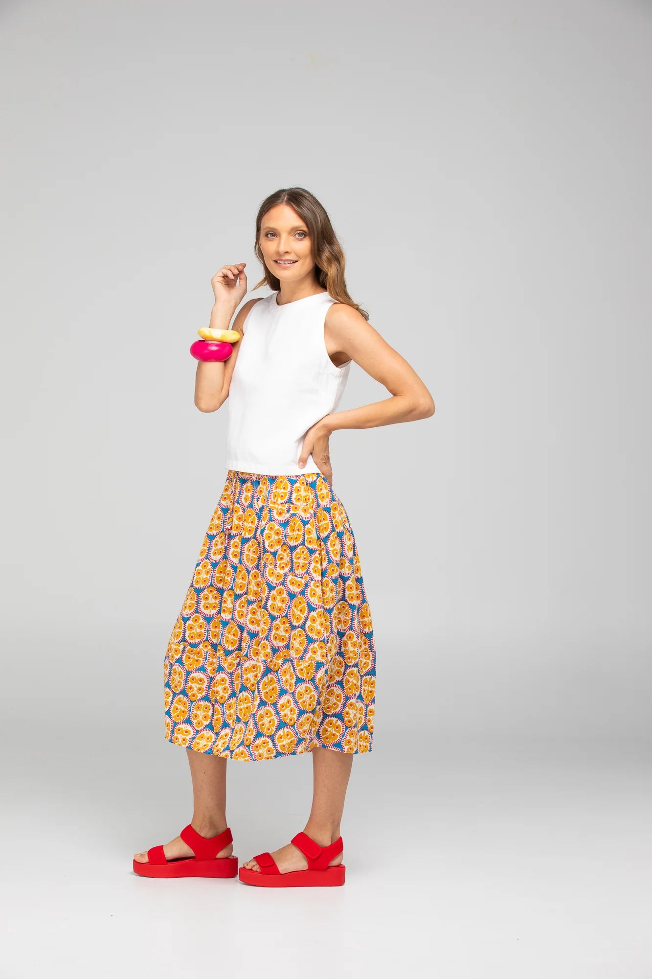 Boom Shankar Guru Skirt - Emilia Blue