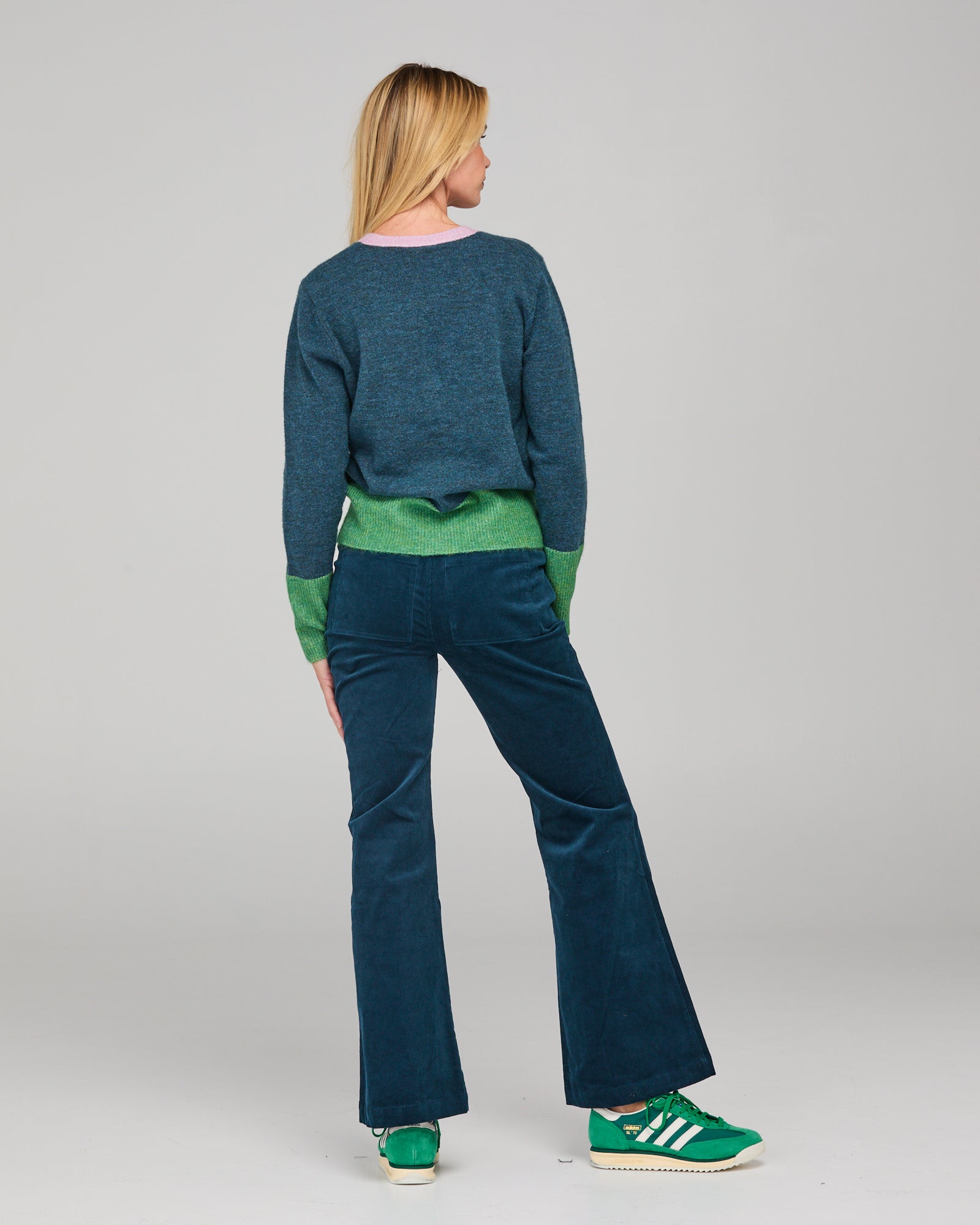 Boom Shankar Poet Cardigan - Blue Multi