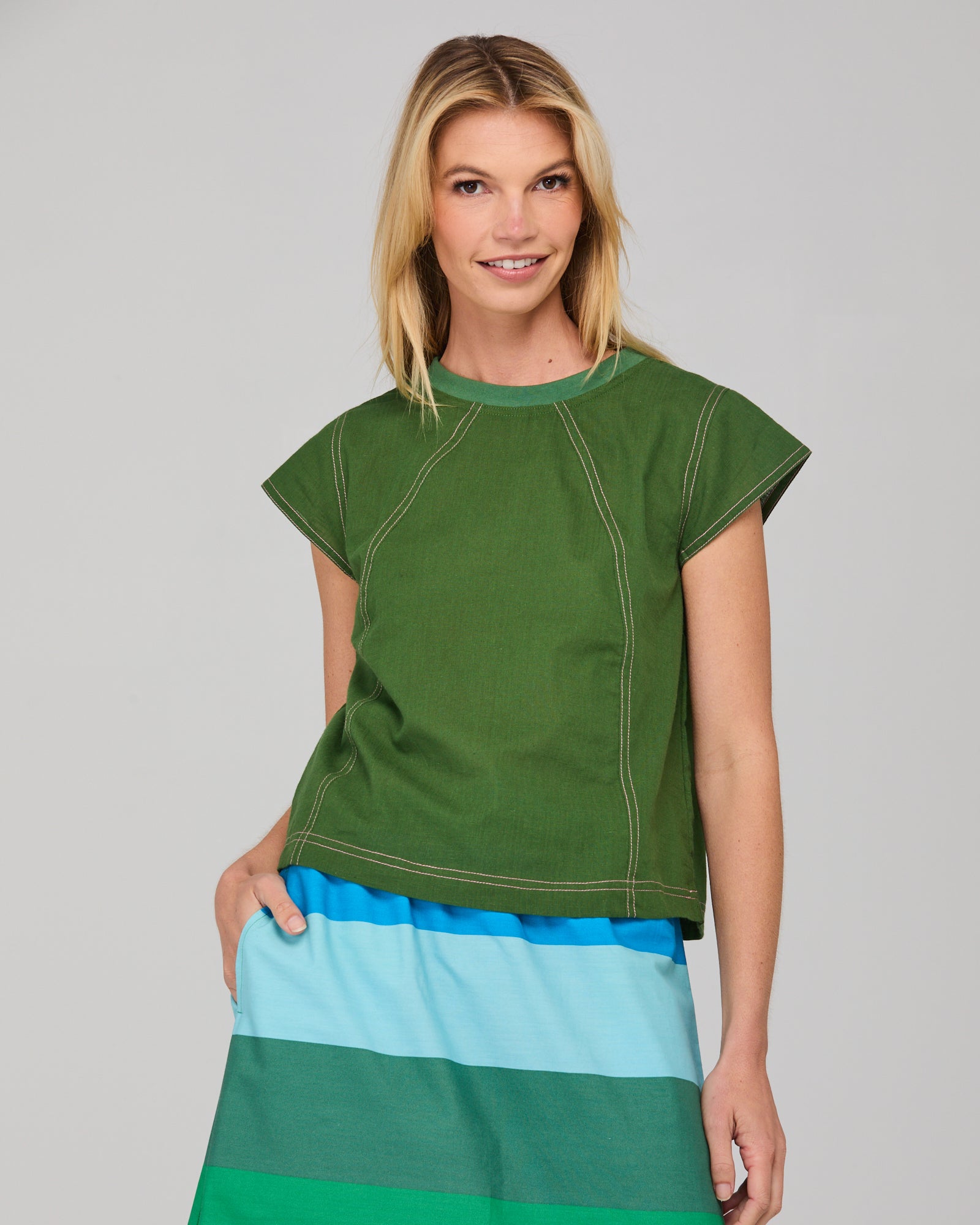 Boom Shankar Leaf Top - Midori