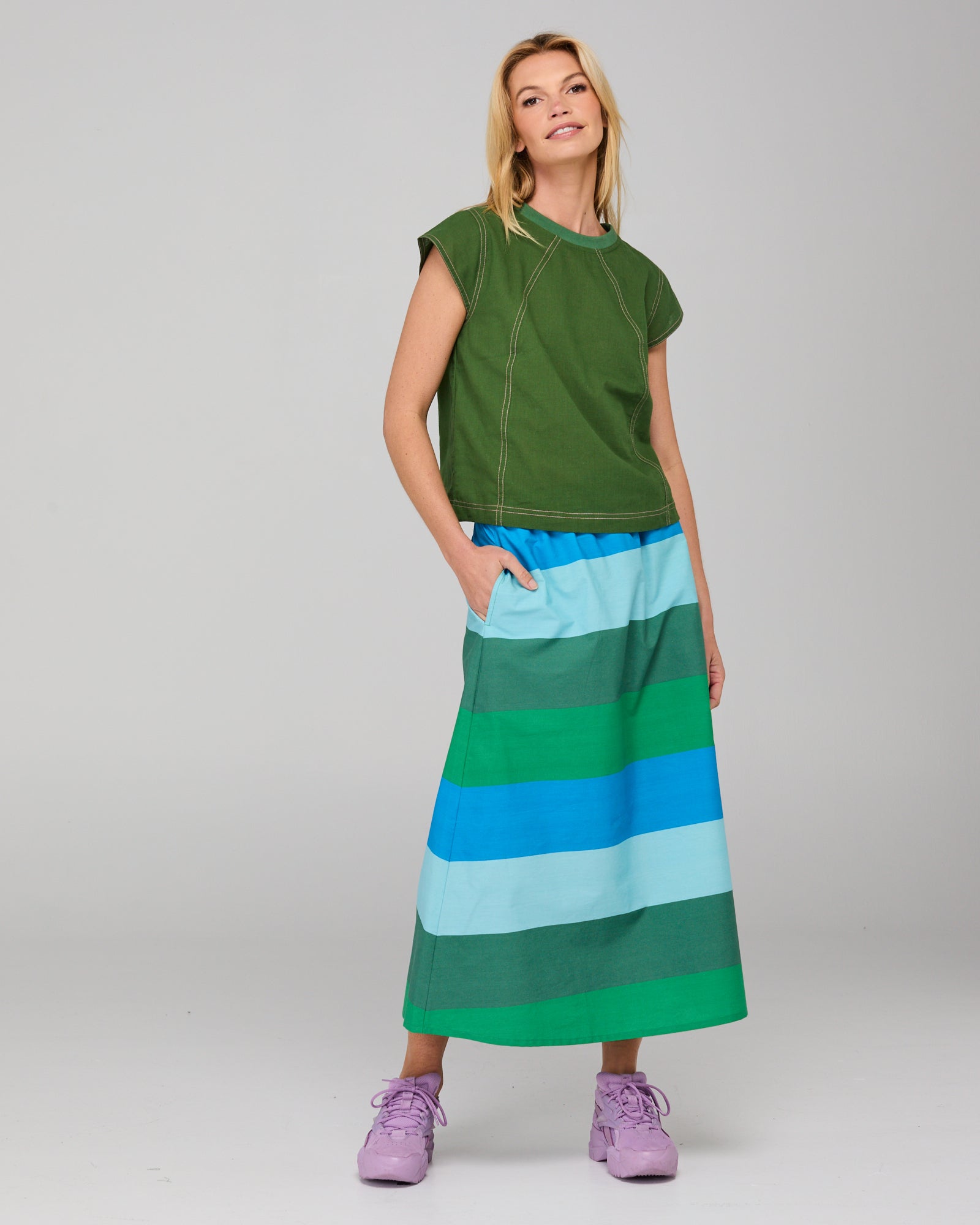 Boom Shankar Leaf Top - Midori