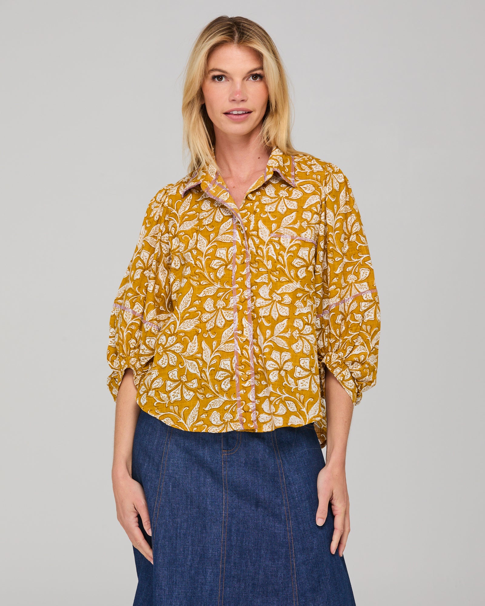 Boom Shankar Pari Shirt - Izumi Mustard