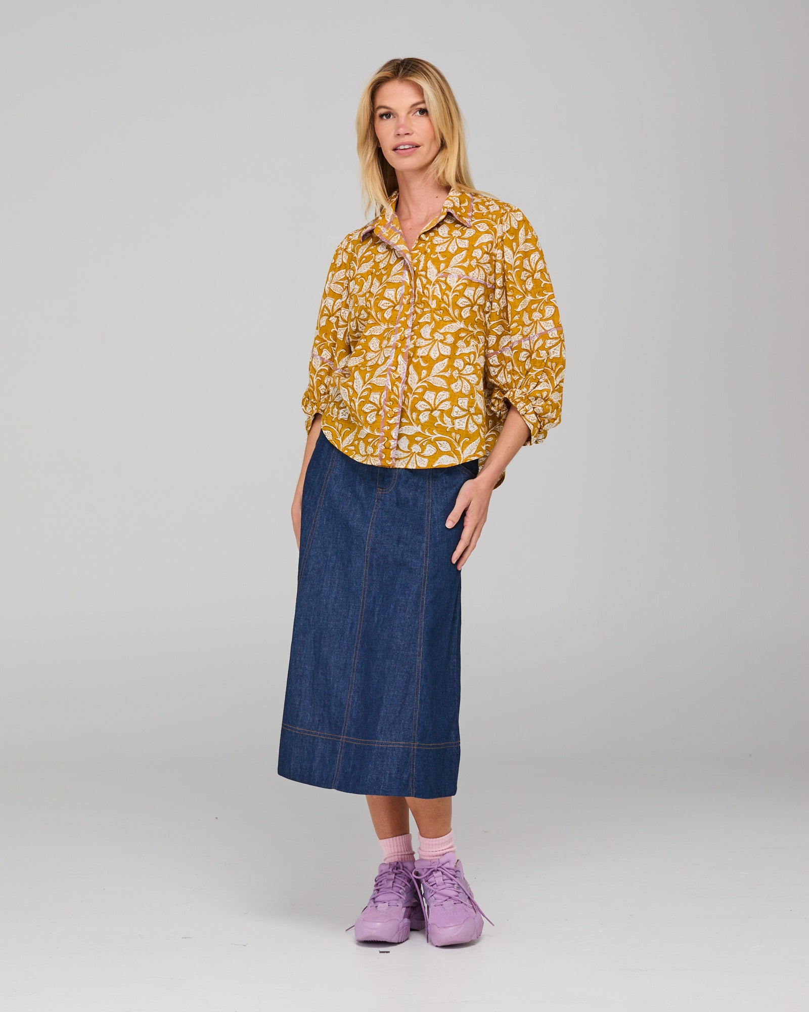 Boom Shankar Pari Shirt - Izumi Mustard