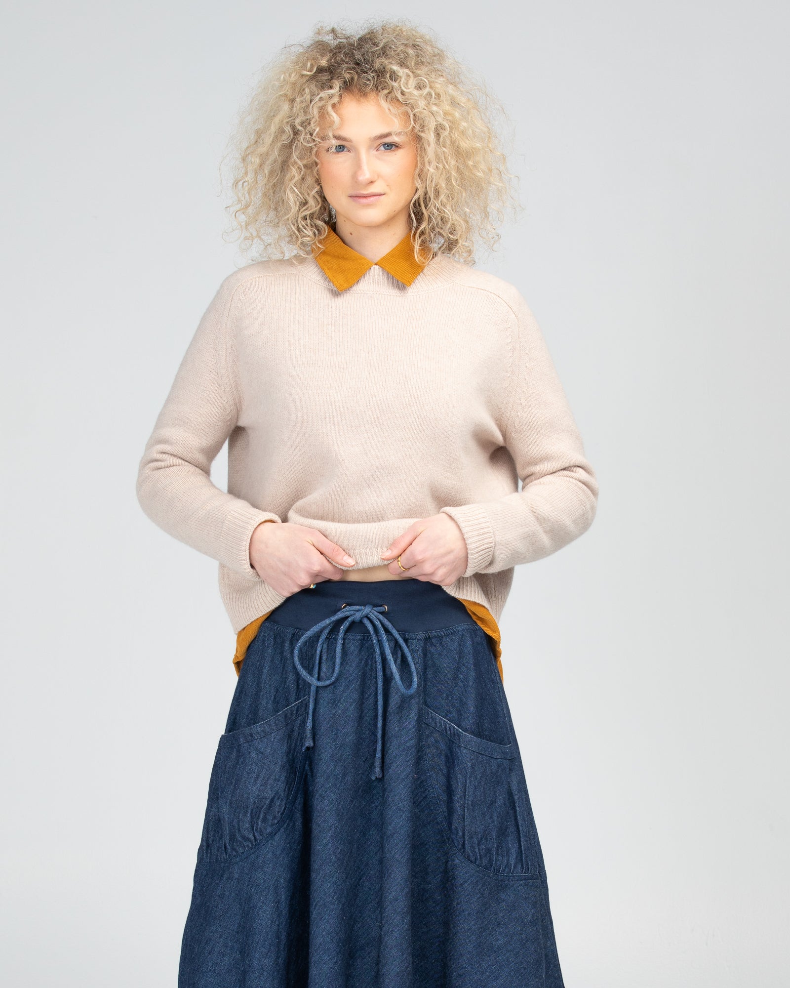 Boom Shankar Guru Skirt - Dark Denim