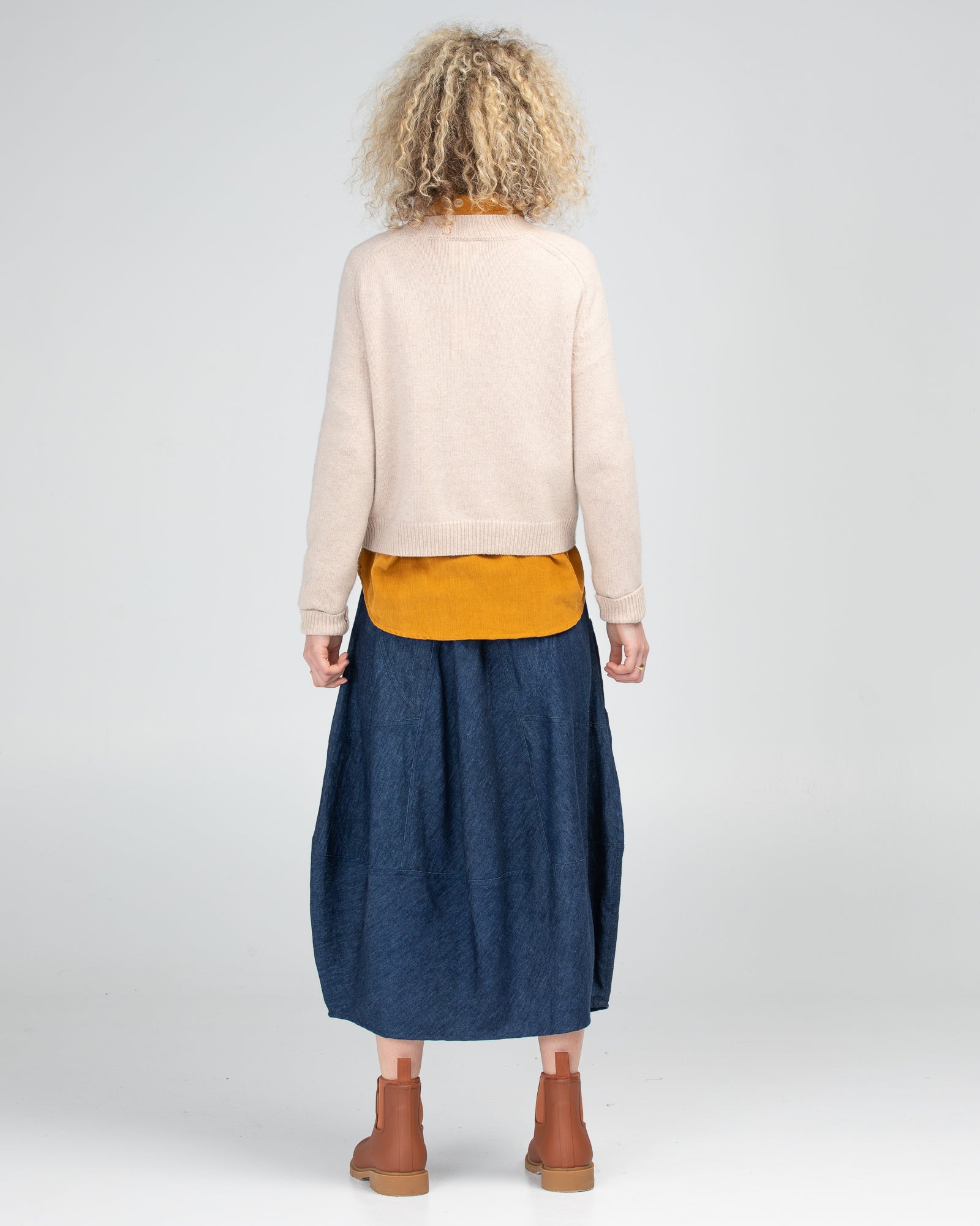 Boom Shankar Guru Skirt - Dark Denim