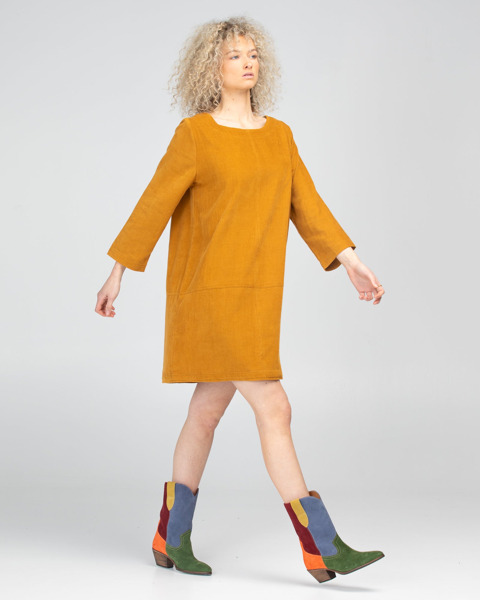 Boom Shankar Eva Dress - Marigold