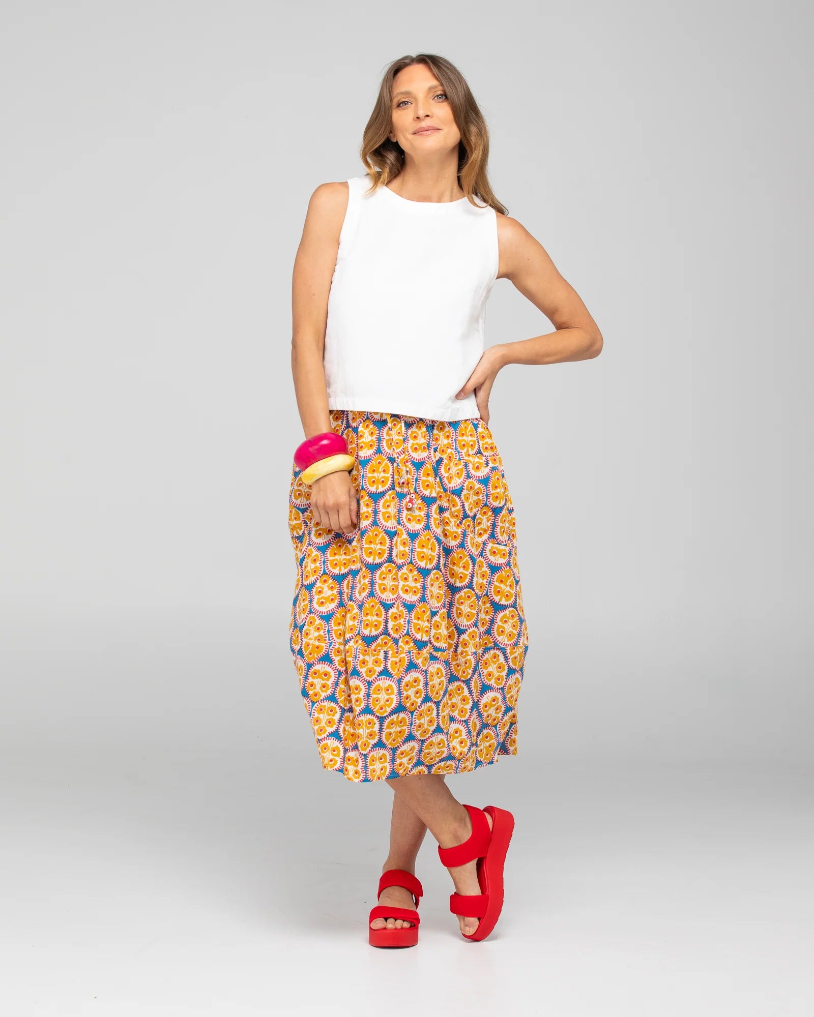 Boom Shankar Guru Skirt - Emilia Blue