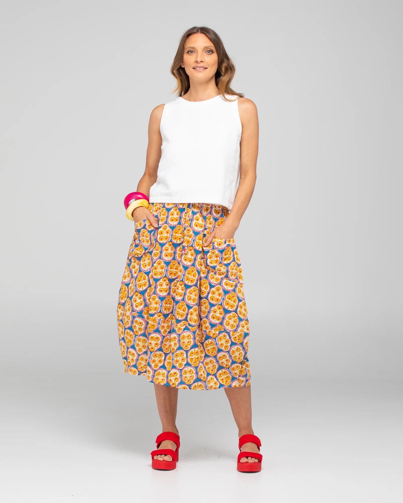 Boom Shankar Guru Skirt - Emilia Blue