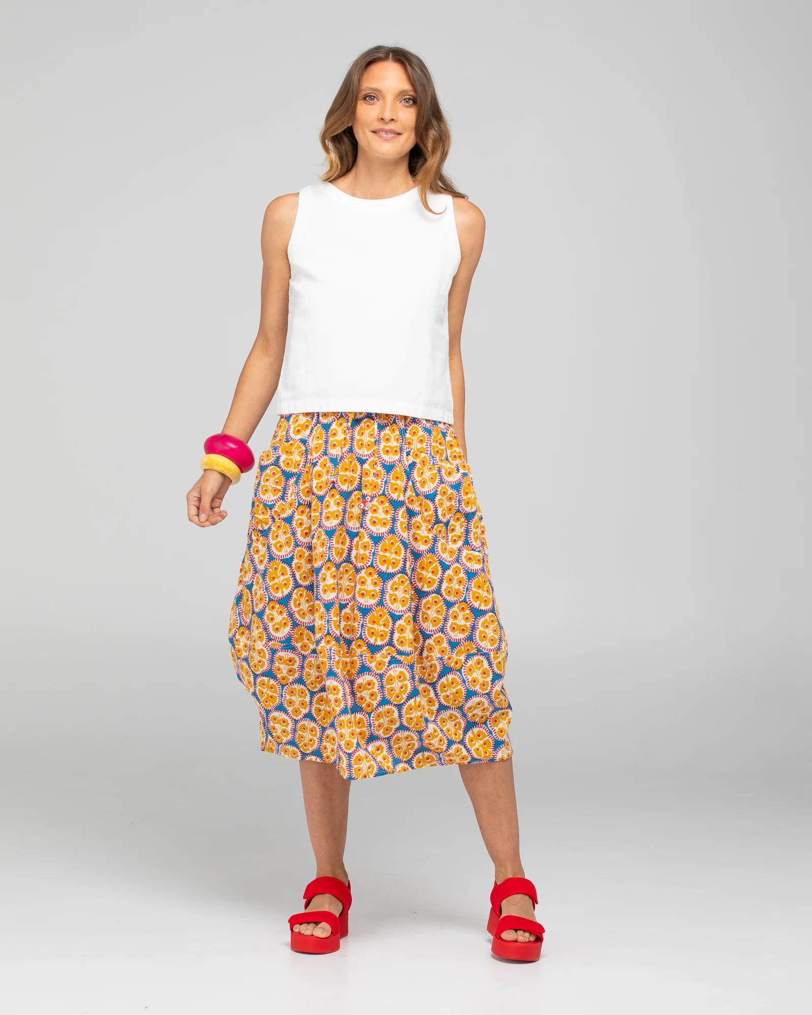 Boom Shankar Guru Skirt - Emilia Blue