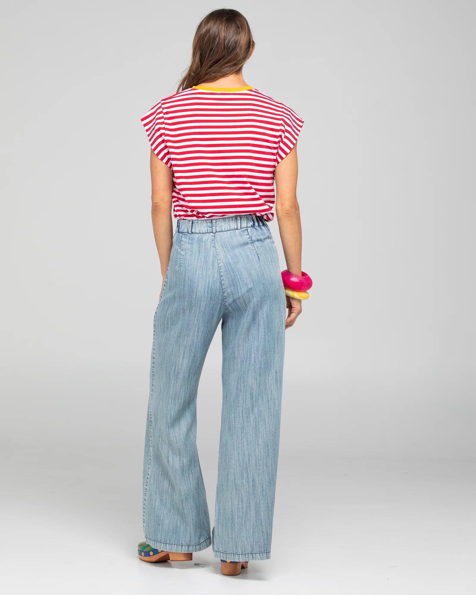 Boom Shankar Bellissimmo Tee - Red Stripe