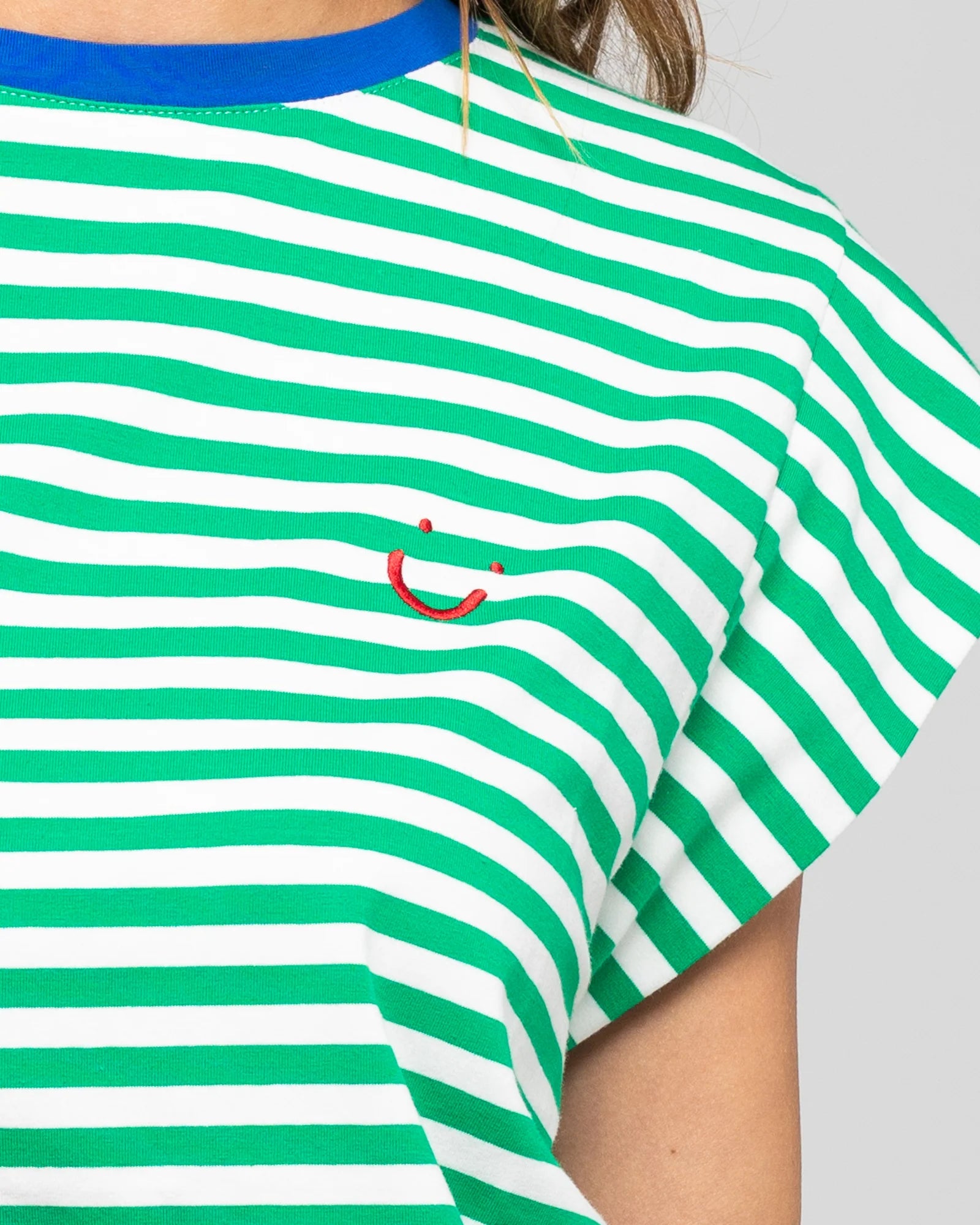 Boom Shankar Bellissimmo Tee - Green Stripe