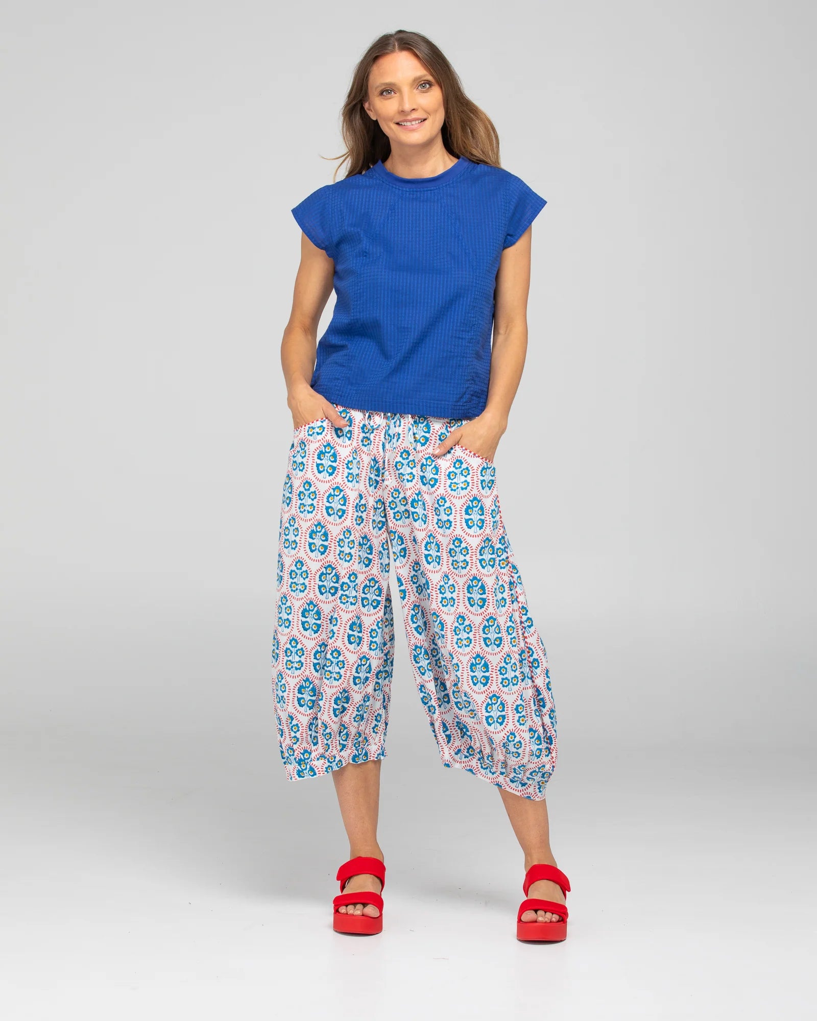 Boom Shankar Leaf Top - Blue