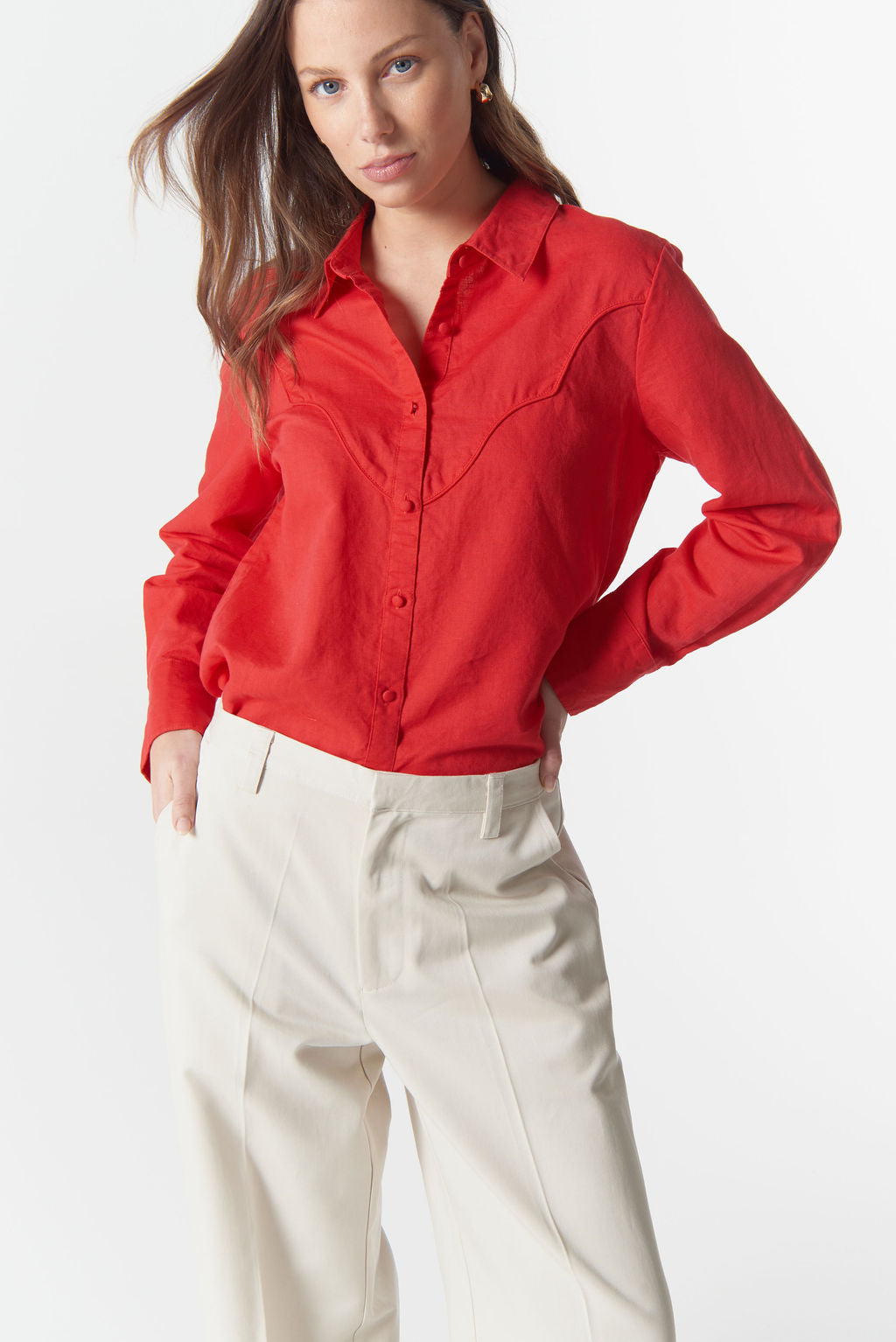 Cloth+Paper+Scissors The Star Straight Pant - Starch