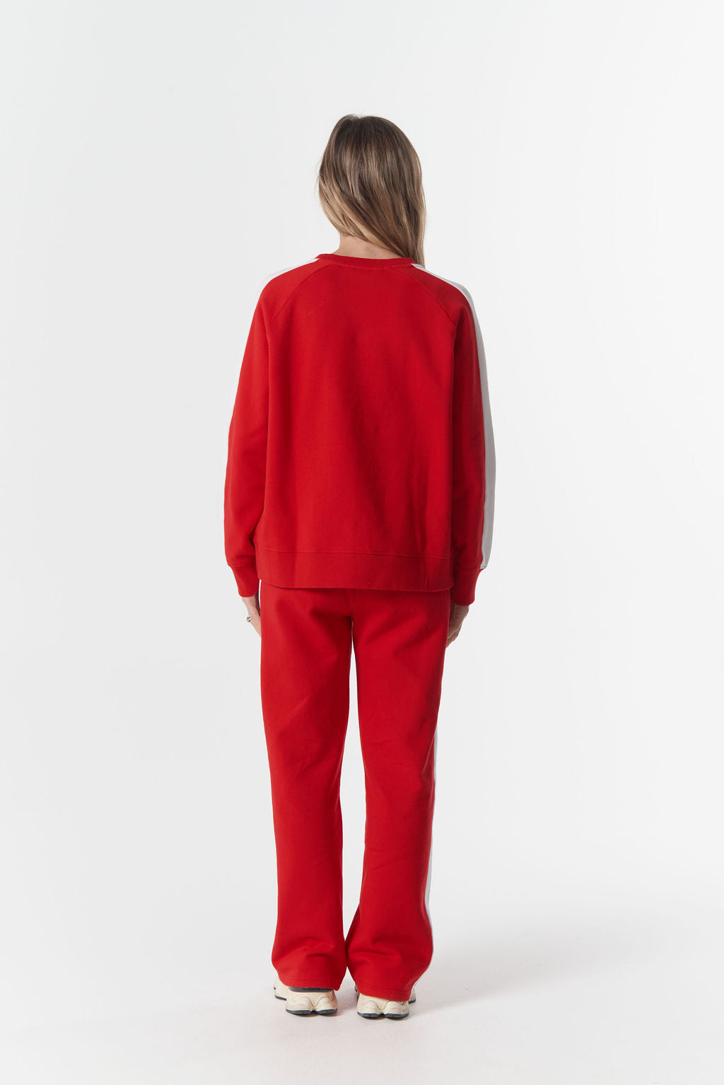 Cloth+Paper+Scissors Tracker North Star Sweater - Salsa/White