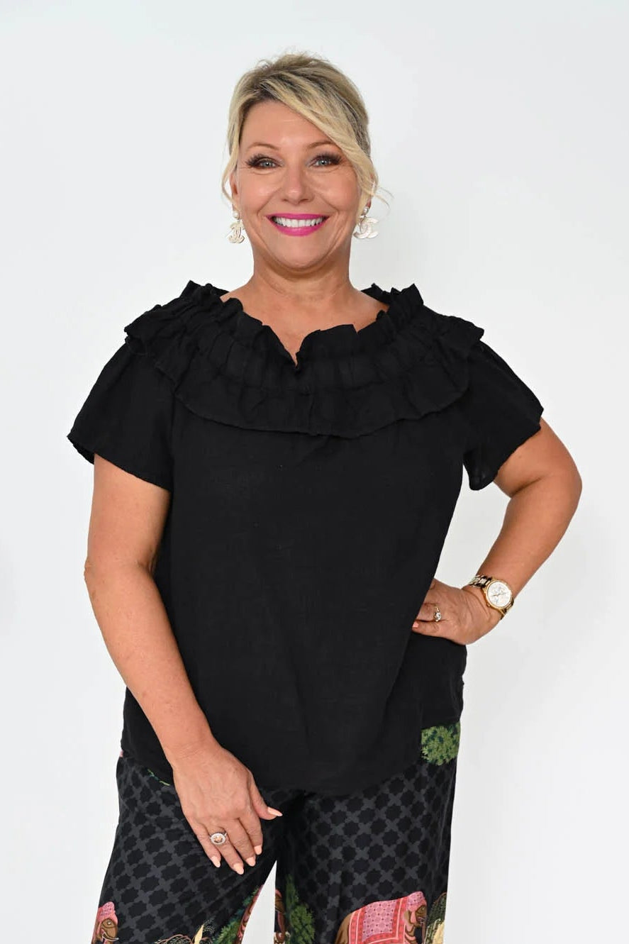 Donna Donna Avento Top - Black