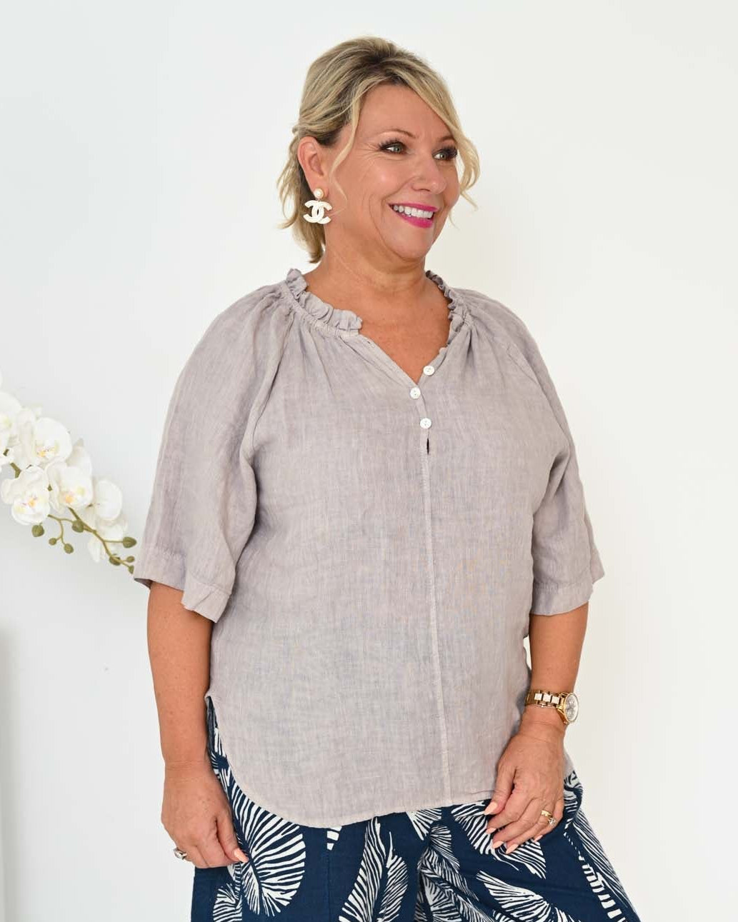 Donna Donna Maxine Top - Fango