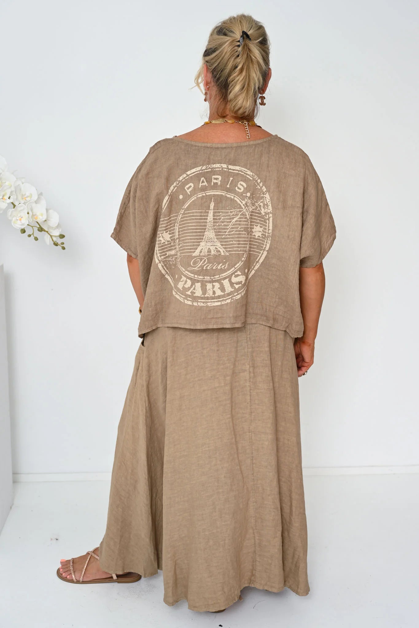 Donna Donna Verde Skirt - Camel