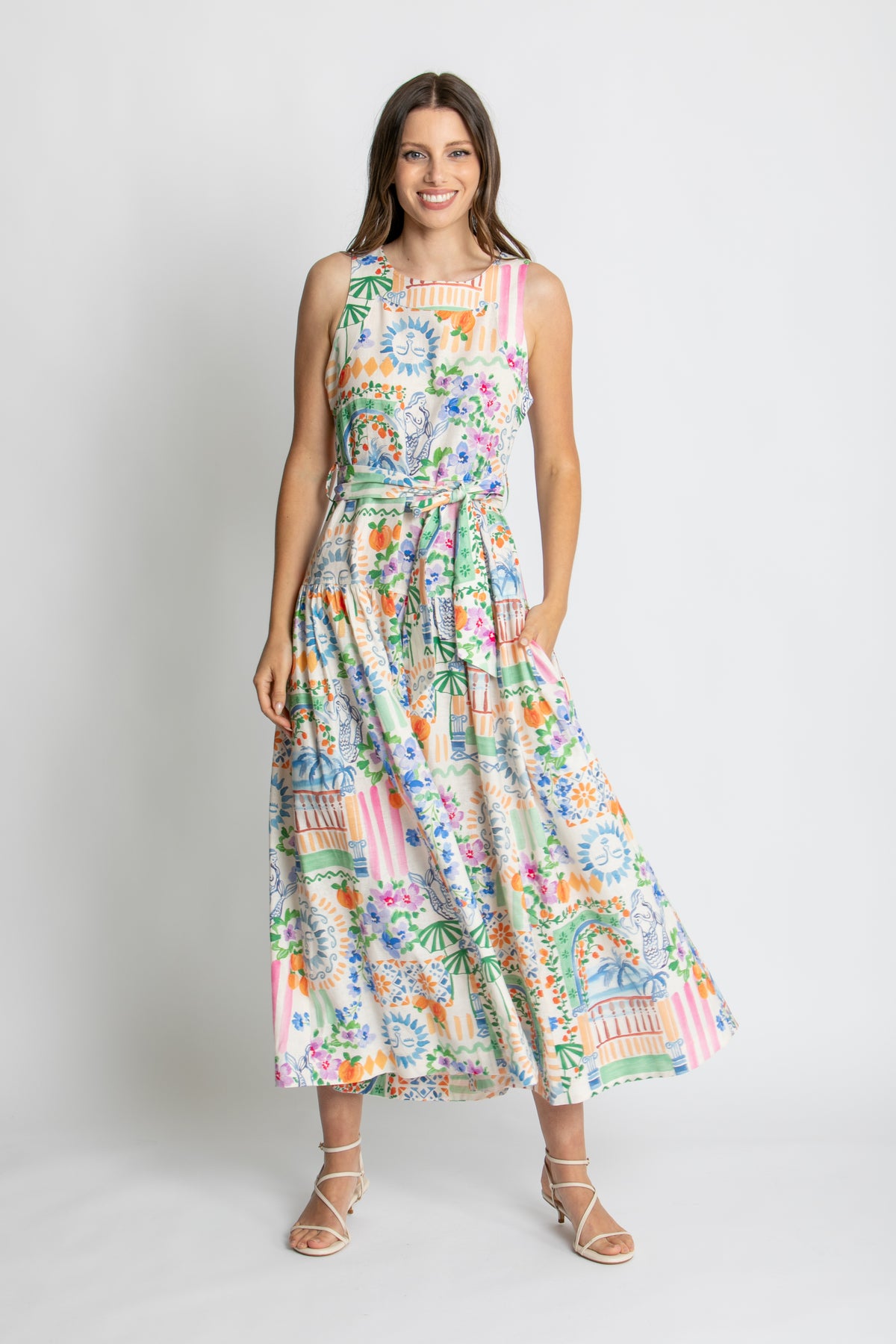 Kachel Lucy Midi Dress - Vacay