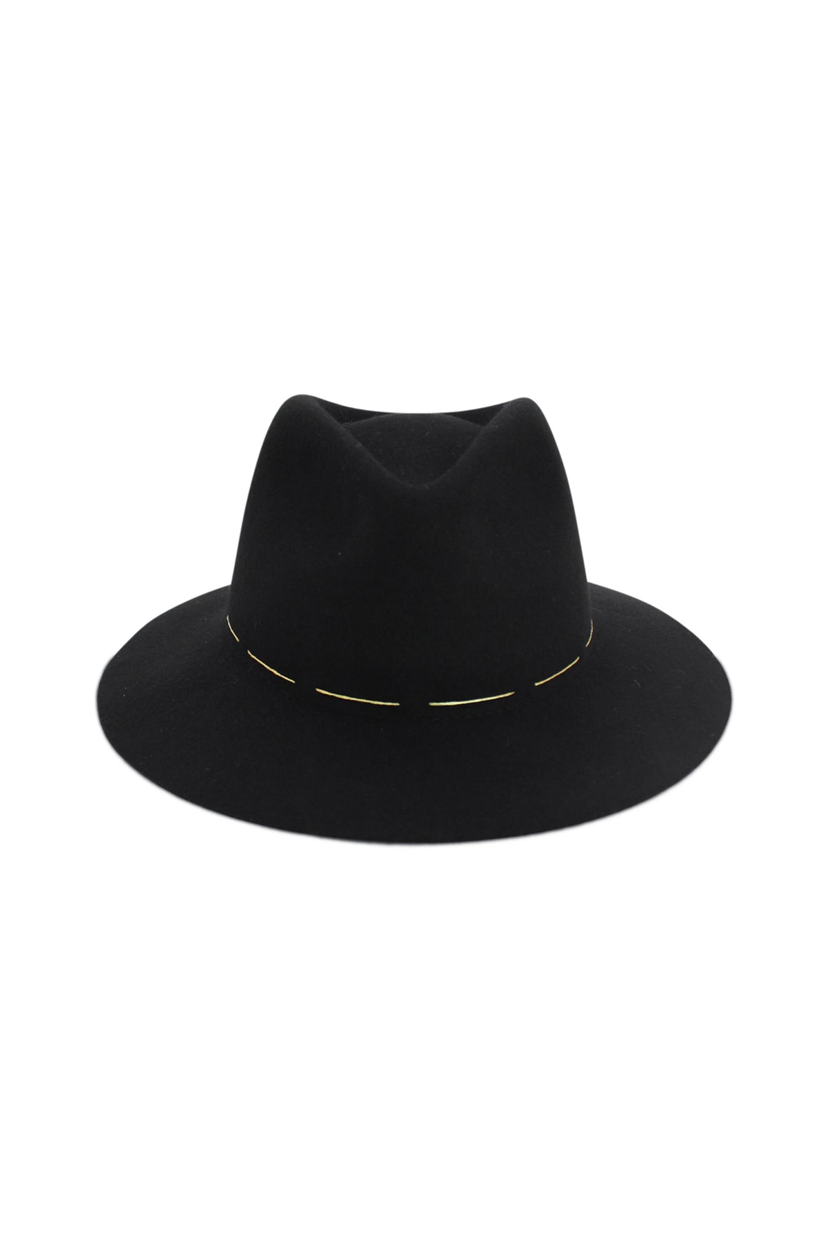 MORGAN & TAYLOR TAELYN WOOL FEDORA - BLACK