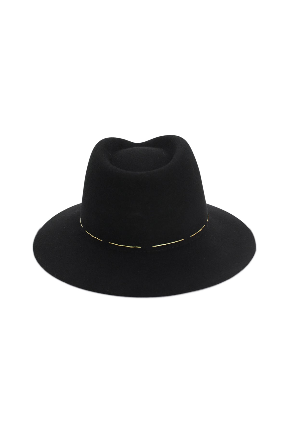 MORGAN & TAYLOR TAELYN WOOL FEDORA - BLACK