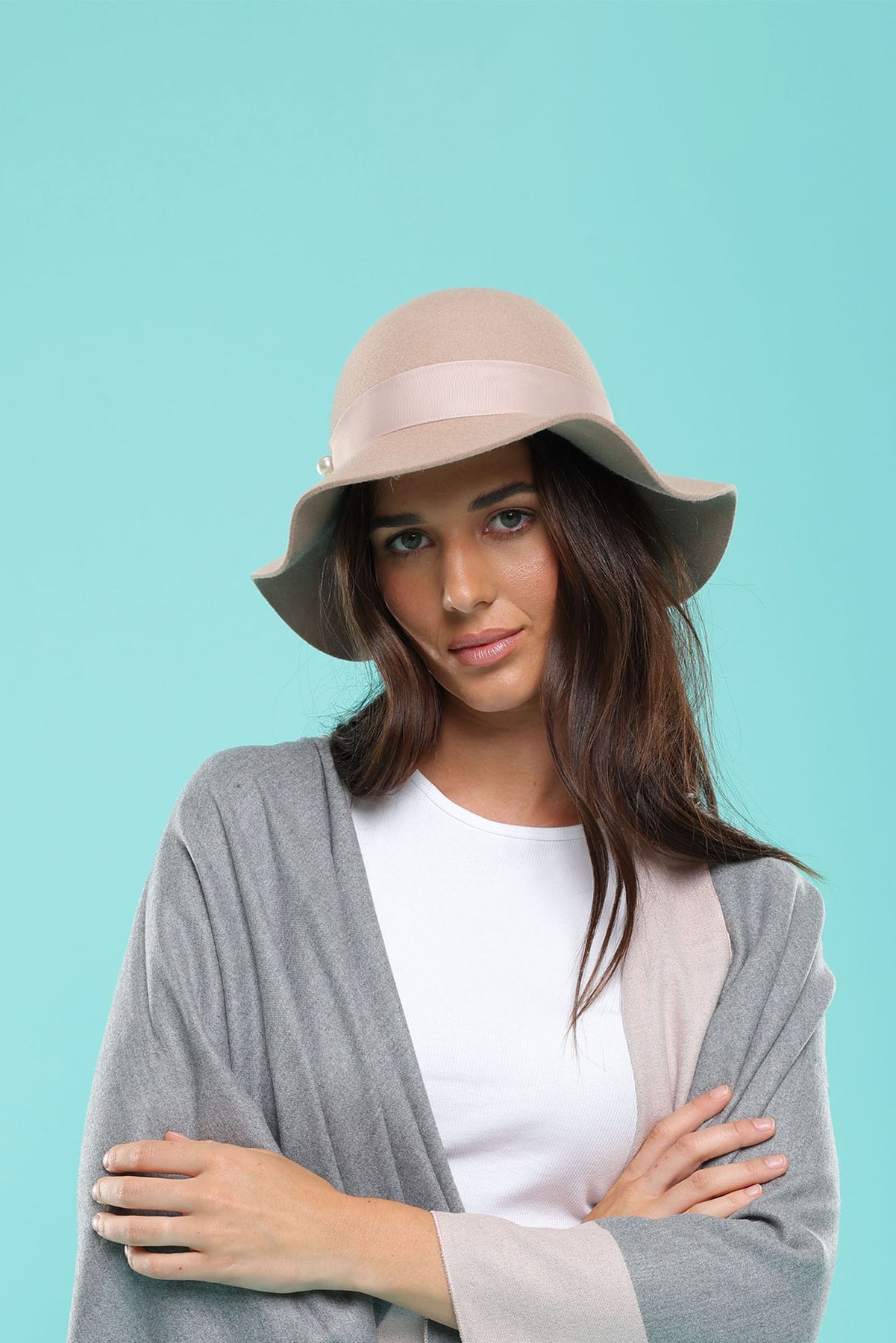 MORGAN & TAYLOR SAIGE SMALL WOOL FLOPPY - SAND