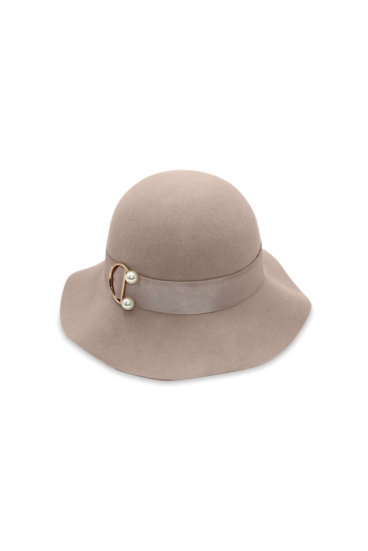 MORGAN & TAYLOR SAIGE SMALL WOOL FLOPPY - BEIGE