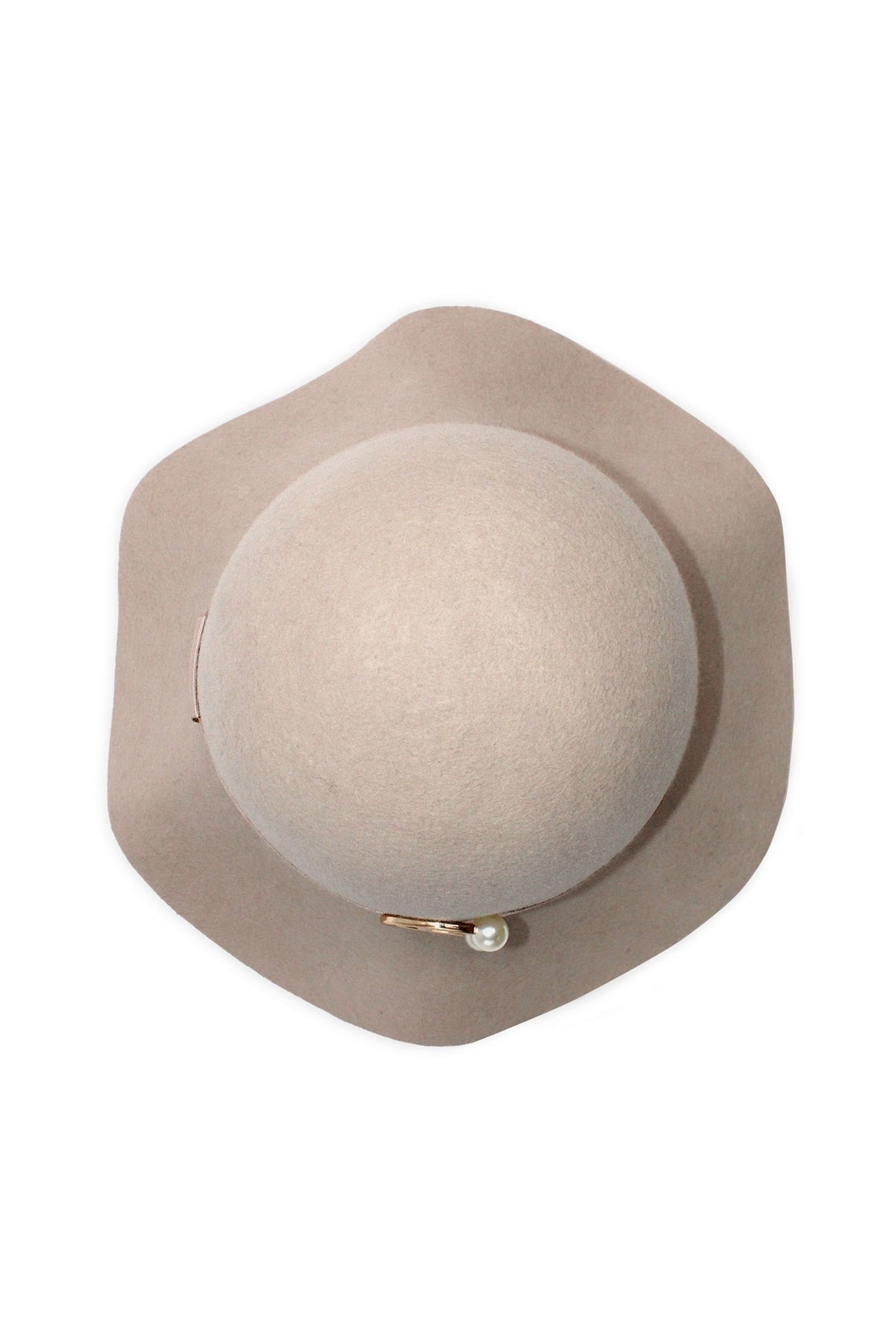 MORGAN & TAYLOR SAIGE SMALL WOOL FLOPPY - BEIGE