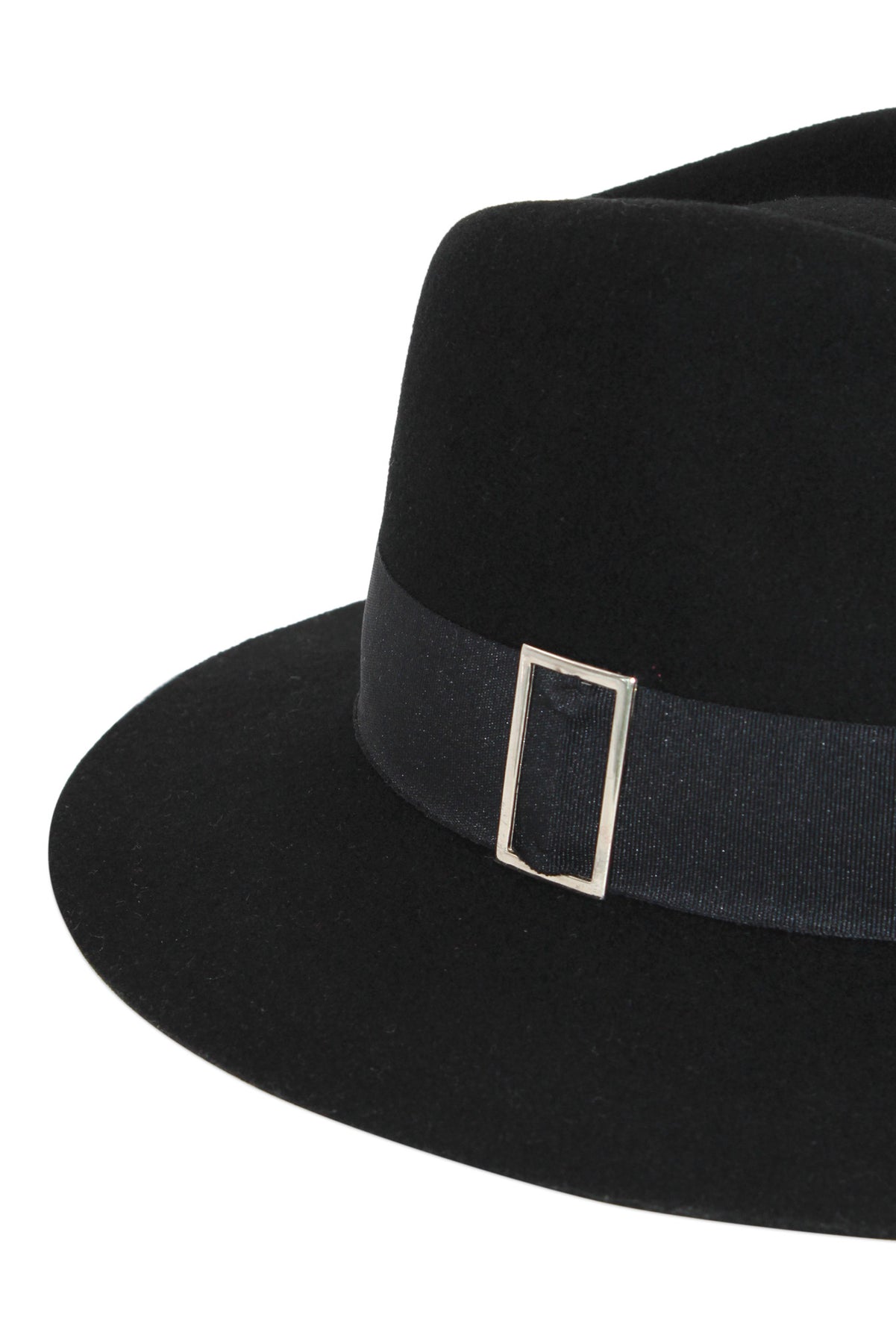MORGAN & TAYLOR HARPER WOOL FEDORA - BLACK