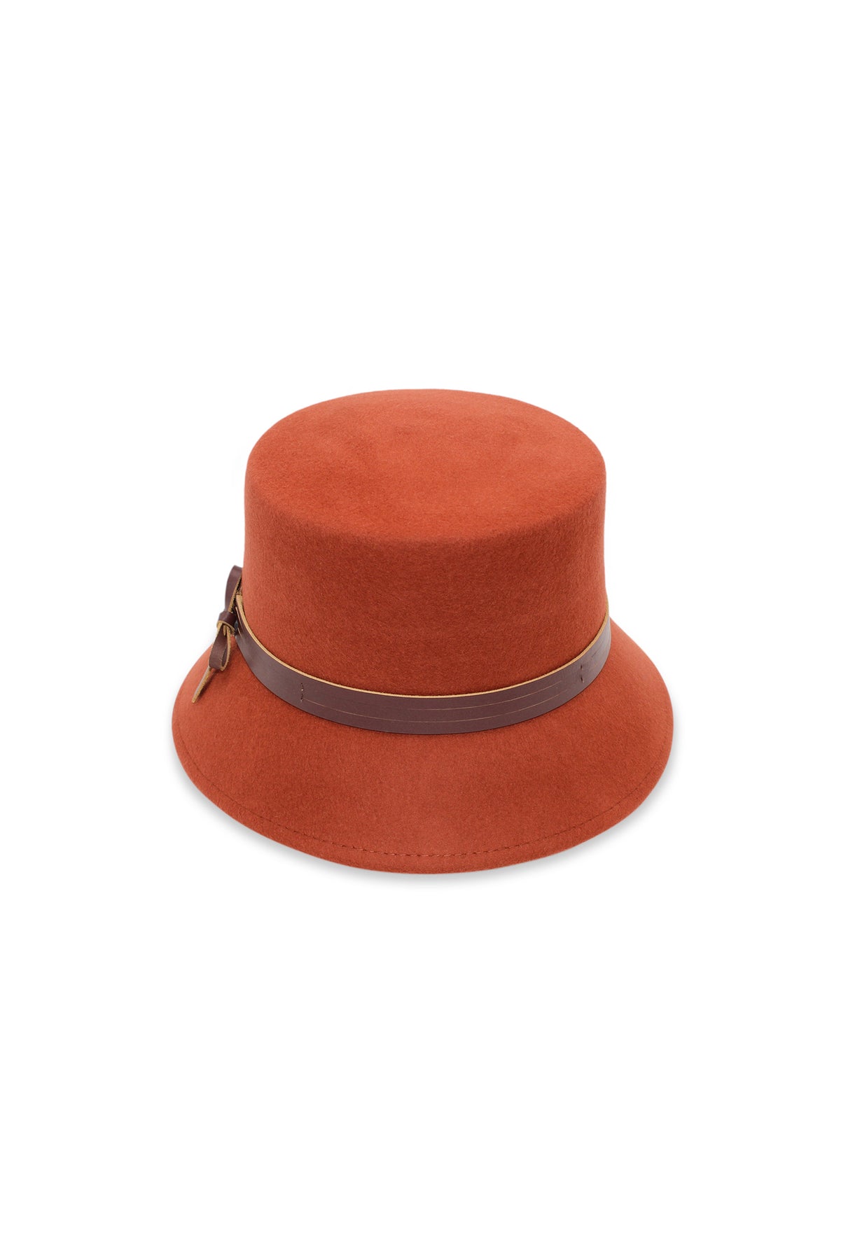 MORGAN & TAYLOR DAISY WOOL HAT - RUST