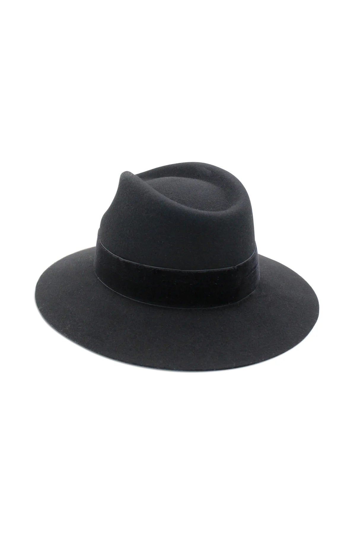 Morgan & Taylor Payton Wool Felt Fedora - Black