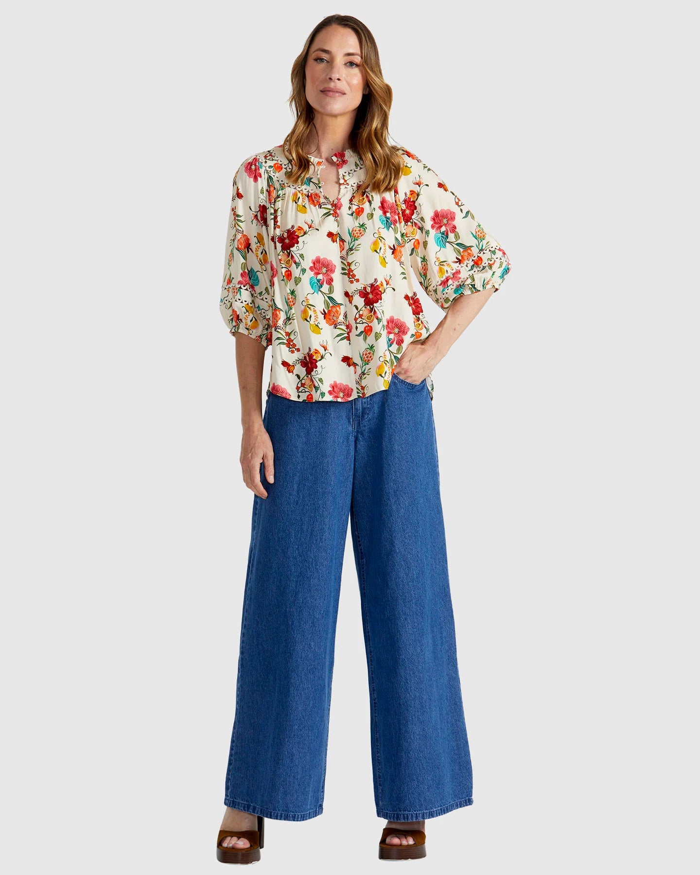 Fate+Becker Guadalupe Top - Cream Rio