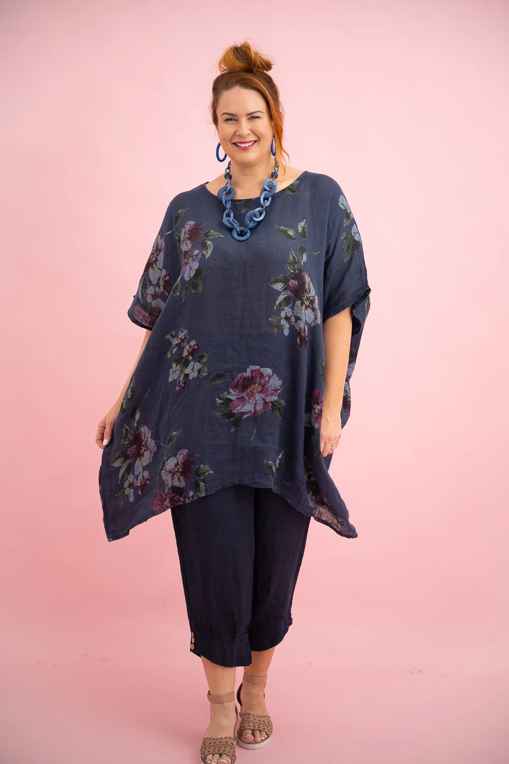 Donna Donna Penny Pants - Navy