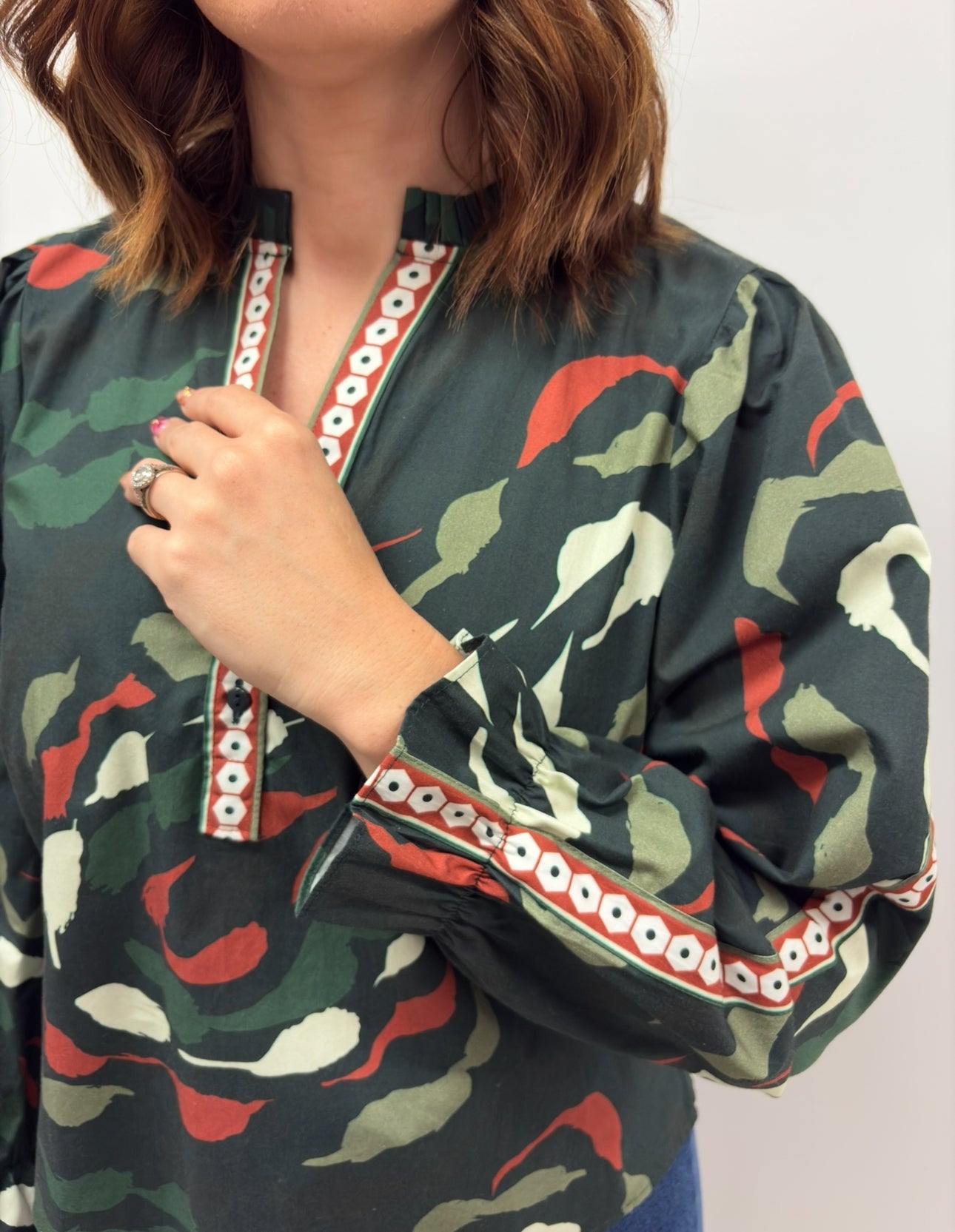 Maude Vivante Ashley Shirt - Brush Strokes