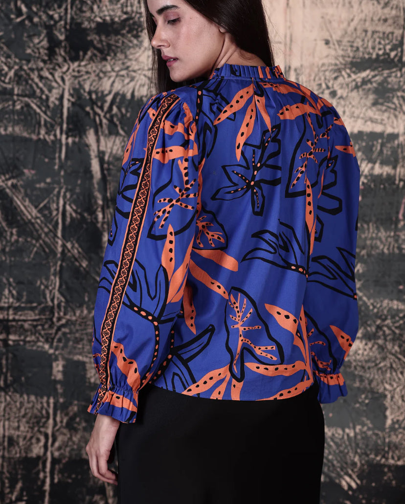 Maude Vivante Ashley Shirt - Royal Fern
