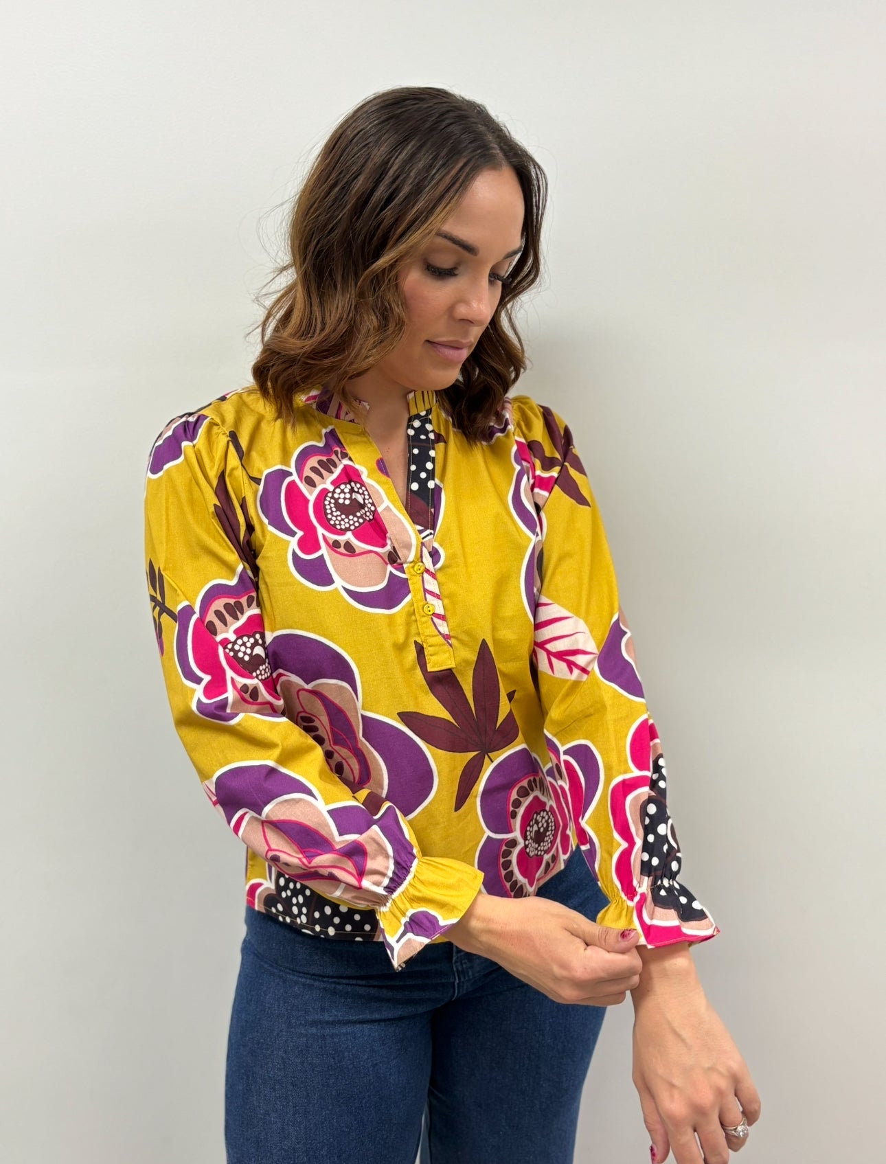 Maude Vivante Ashley Shirt - Golden Bloom