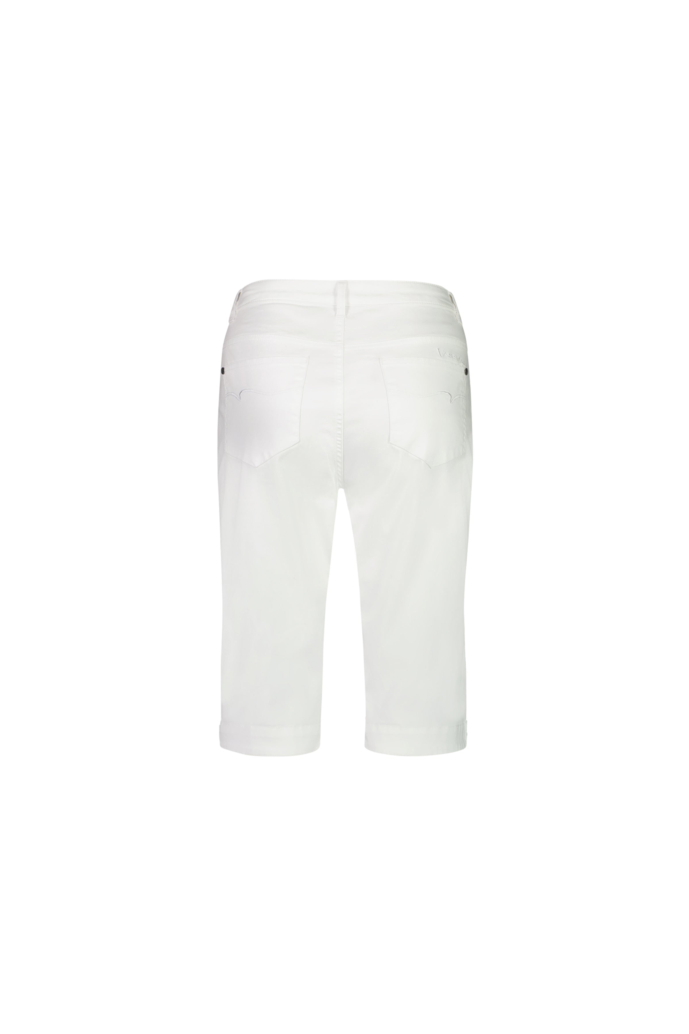 Vassalli Plain Straight Leg Short - White