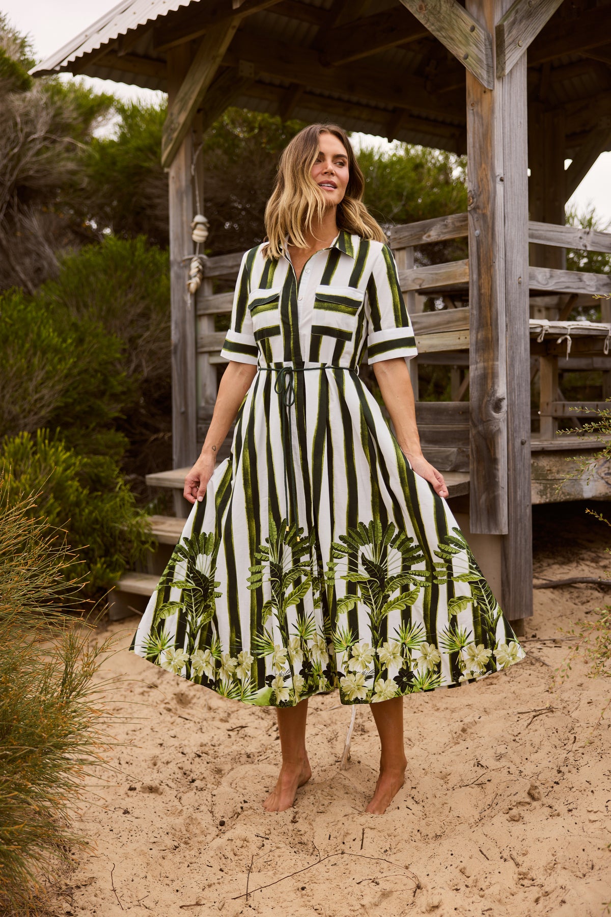 Holiday Nalani Dress - Botanica Print