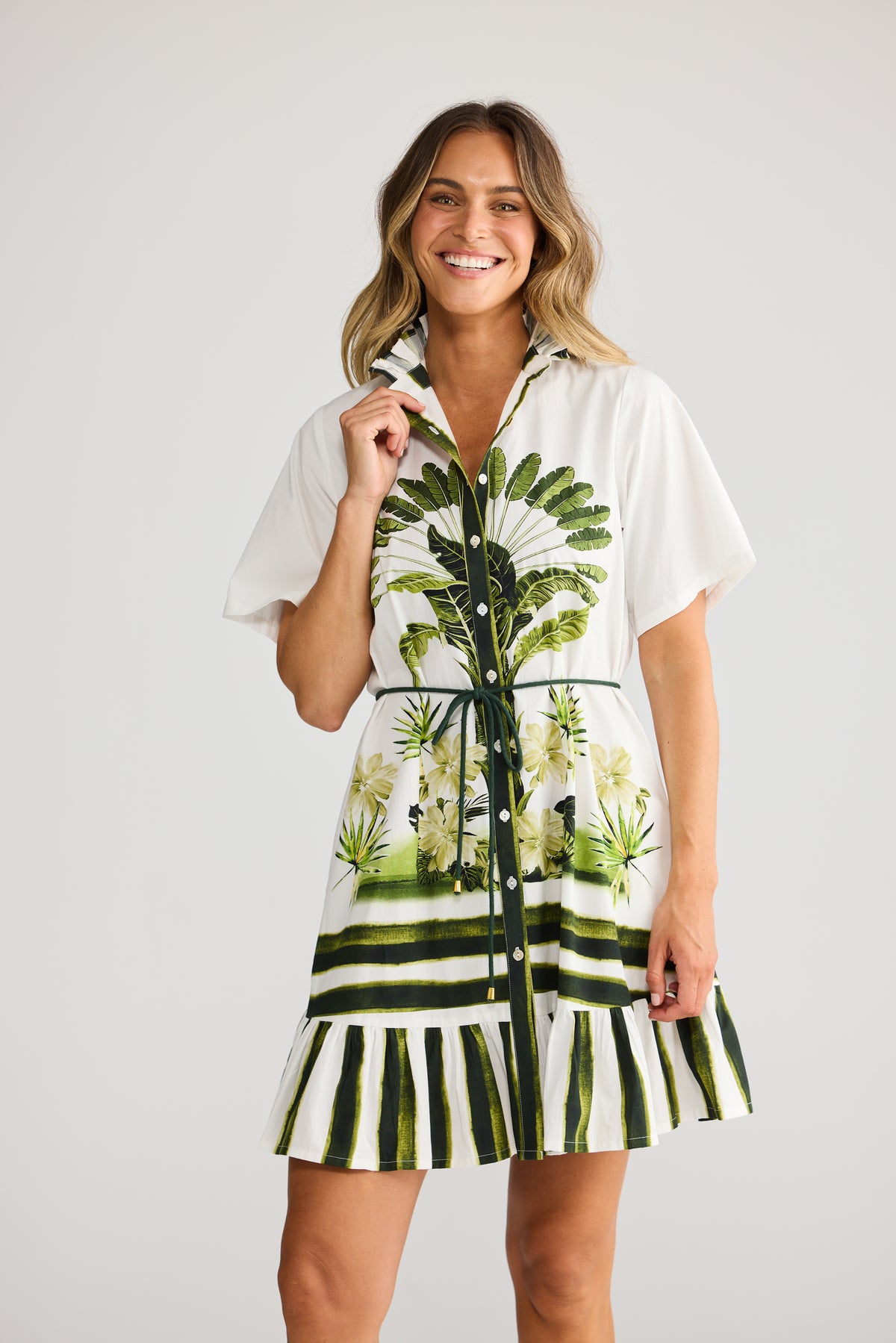Holiday Nalani Mini Dress - Botanica Print