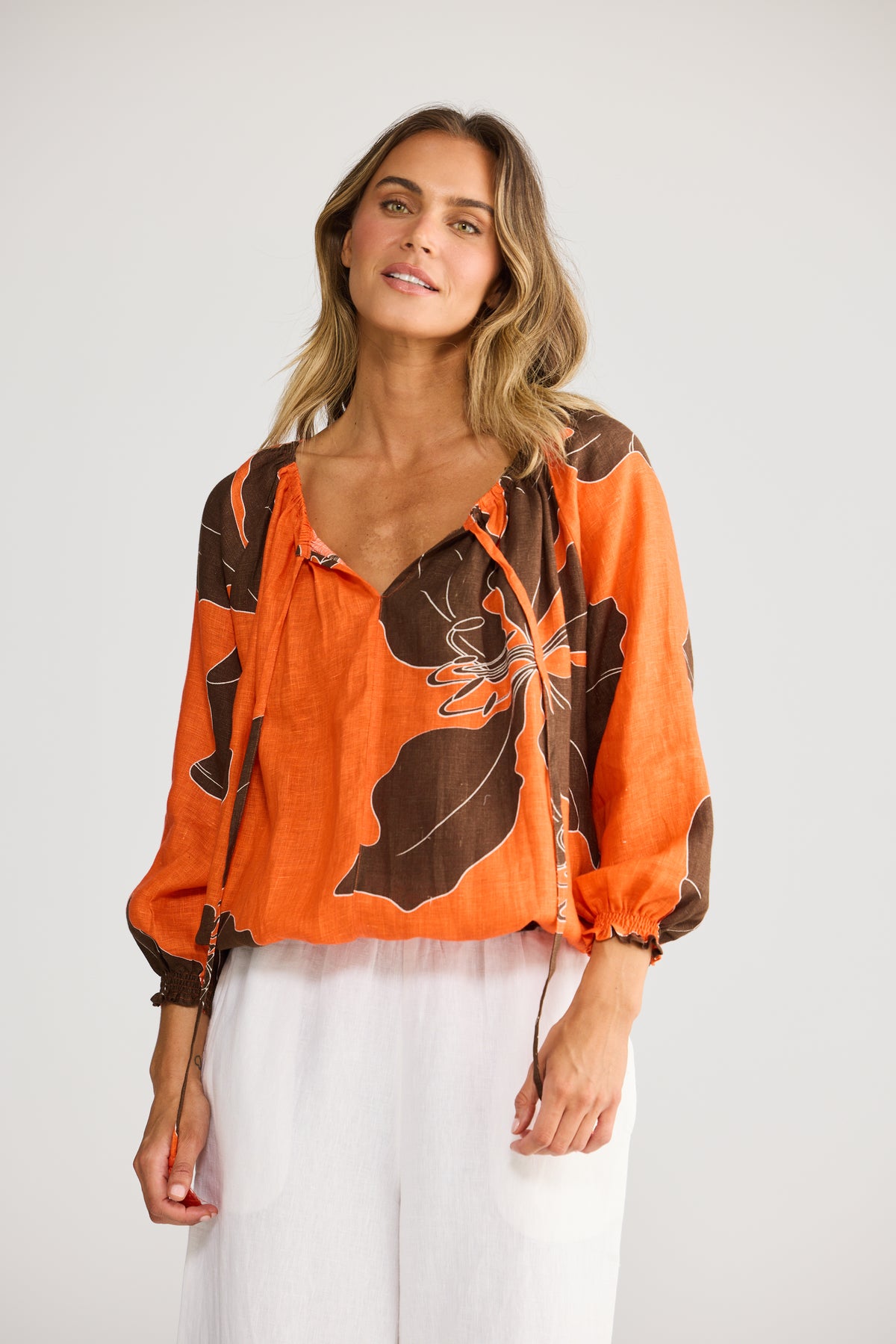 Holiday Seaside Top - Hibiscus Breeze